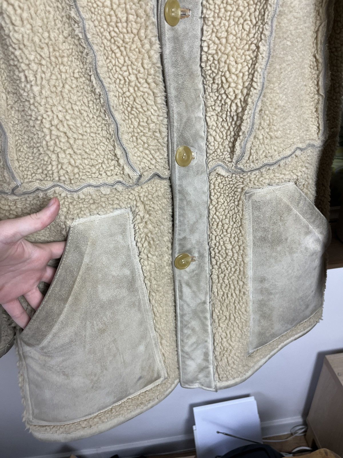 H&M × Maison Margiela Maison Martin Margiela x H&M Reversed Suede Shearling Jacket Size US L / EU 52-54 / 3 - 4 Thumbnail