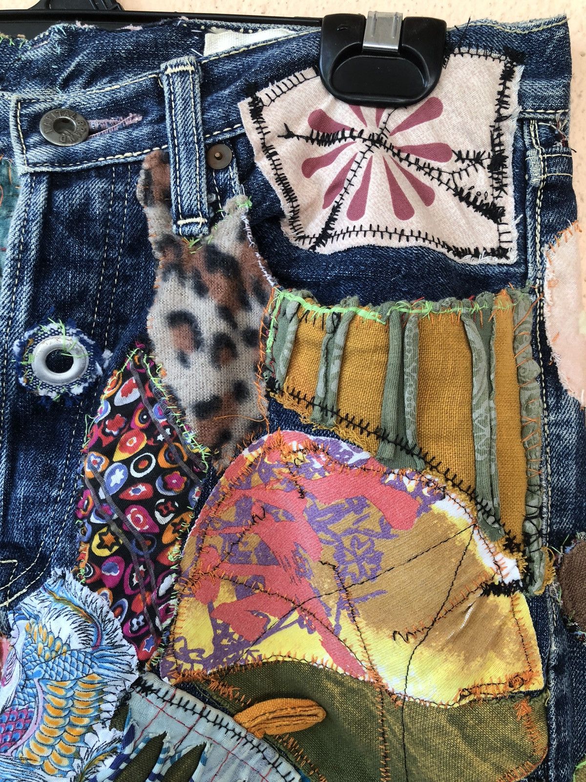 Japanese Brand × Kapital × Vintage Vintage KAPITAL Distressed Patchwork Custom Madez Size US 32 / EU 48 - 10 Thumbnail