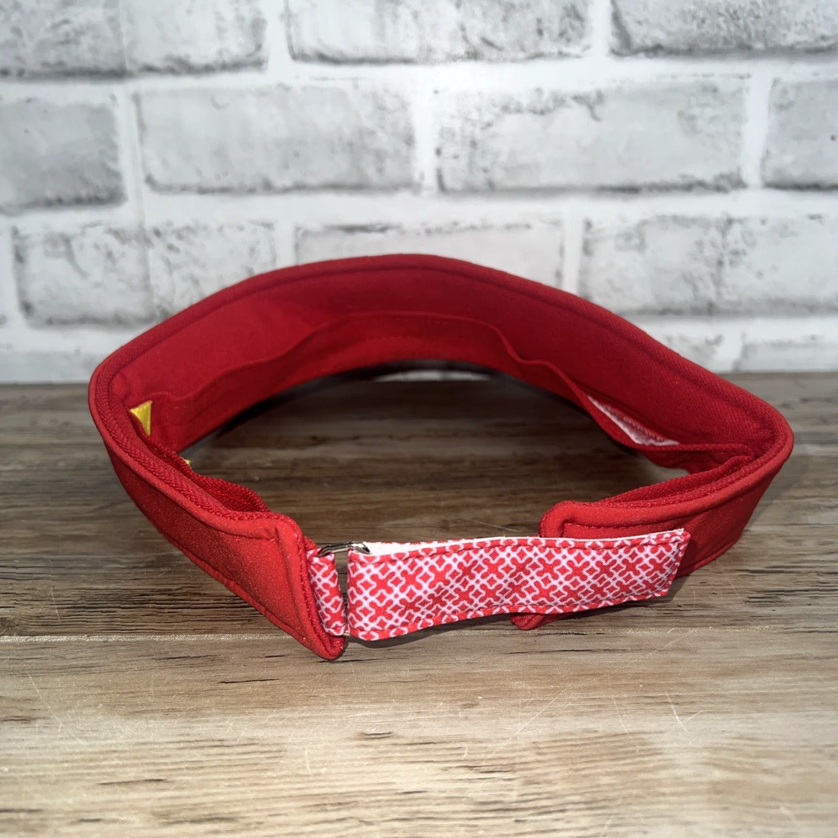 Vintage Louis Castel Visor Hat Red Strap Back One Size Men Hat Size ONE SIZE - 3 Thumbnail