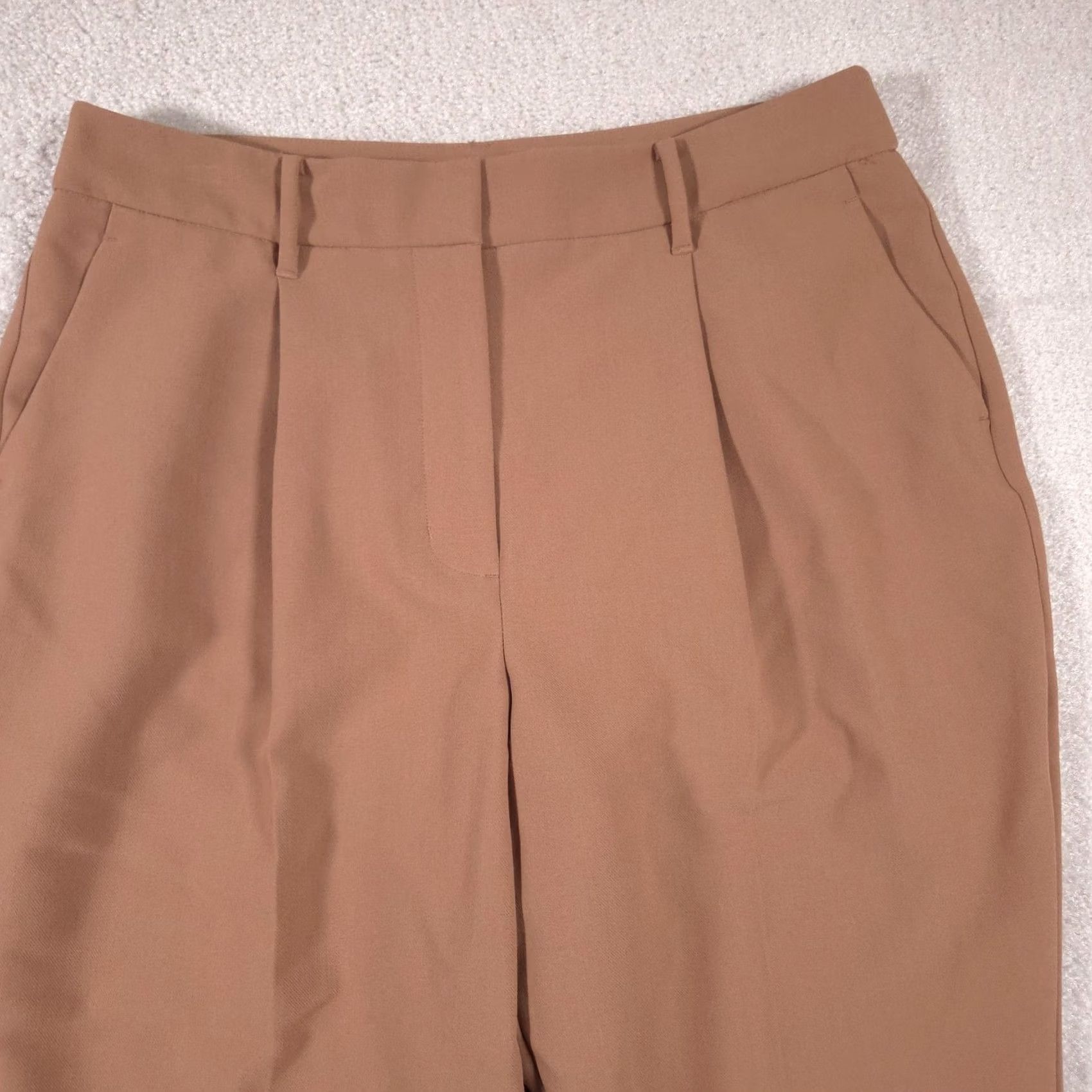 Nine West Nine West Pants Womens 14 Tan Straight Leg Dress Trousers Slacks Stretch Work Size 36" / US 14 / IT 50 - 3 Thumbnail