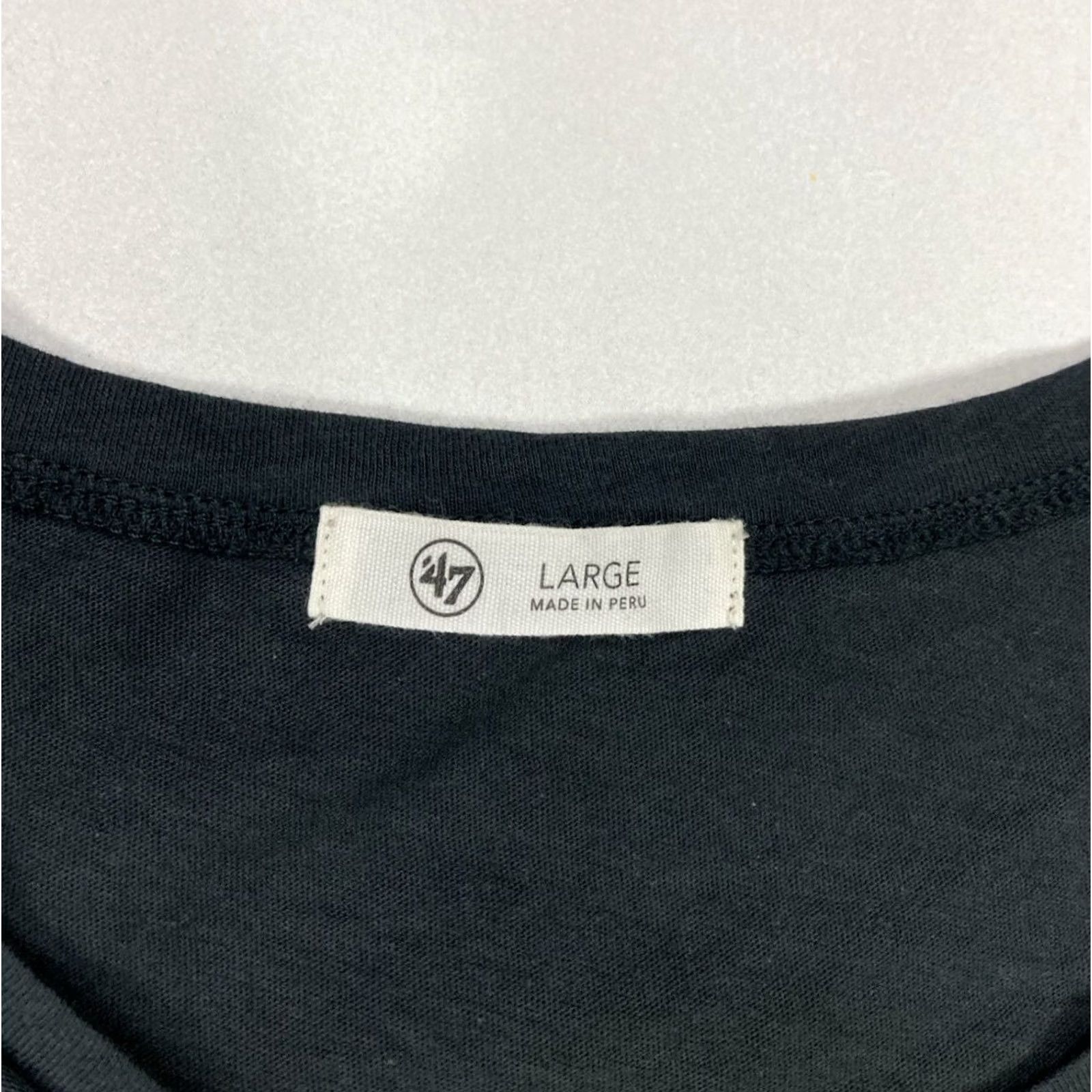 47 47 Logo Graphic T-shirt Women Large Charcoal Black Short Sleeve Shirt Size L / US 10 / IT 46 - 5 Thumbnail