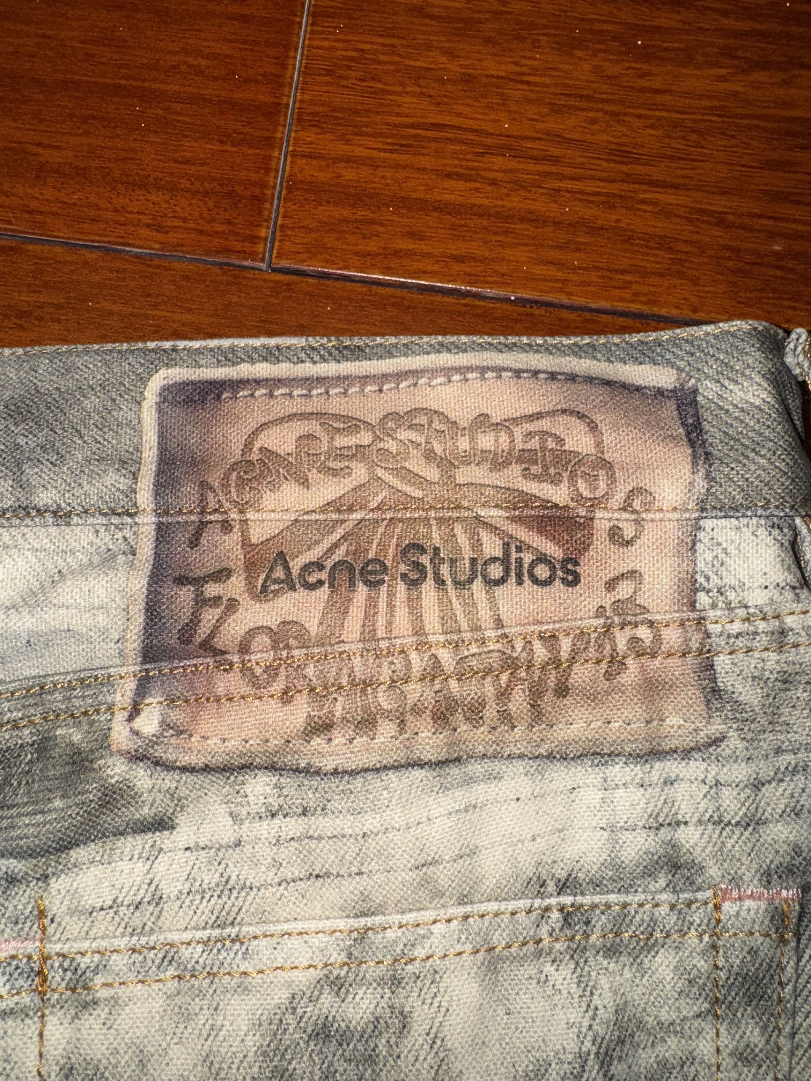 Acne Studios 1981 Splatter LooseFit Jeans Cold Grey Size US 30 / EU 46 - 5 Thumbnail