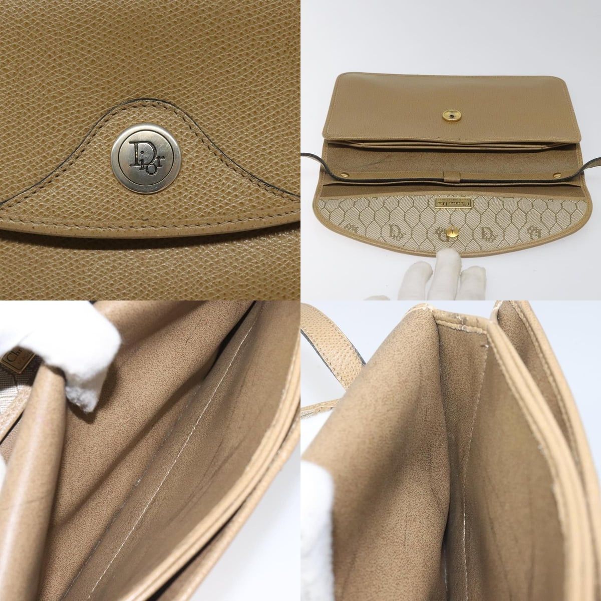 Dior DIOR Shoulder Bag Leather Beige Size ONE SIZE - 11 Thumbnail