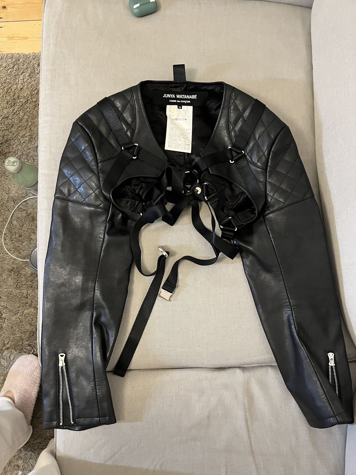 Comme des Garcons × Junya Watanabe CDG Junya Watanabe cropped leather jacket Size M / US 6-8 / IT 42-44 - 1 Thumbnail