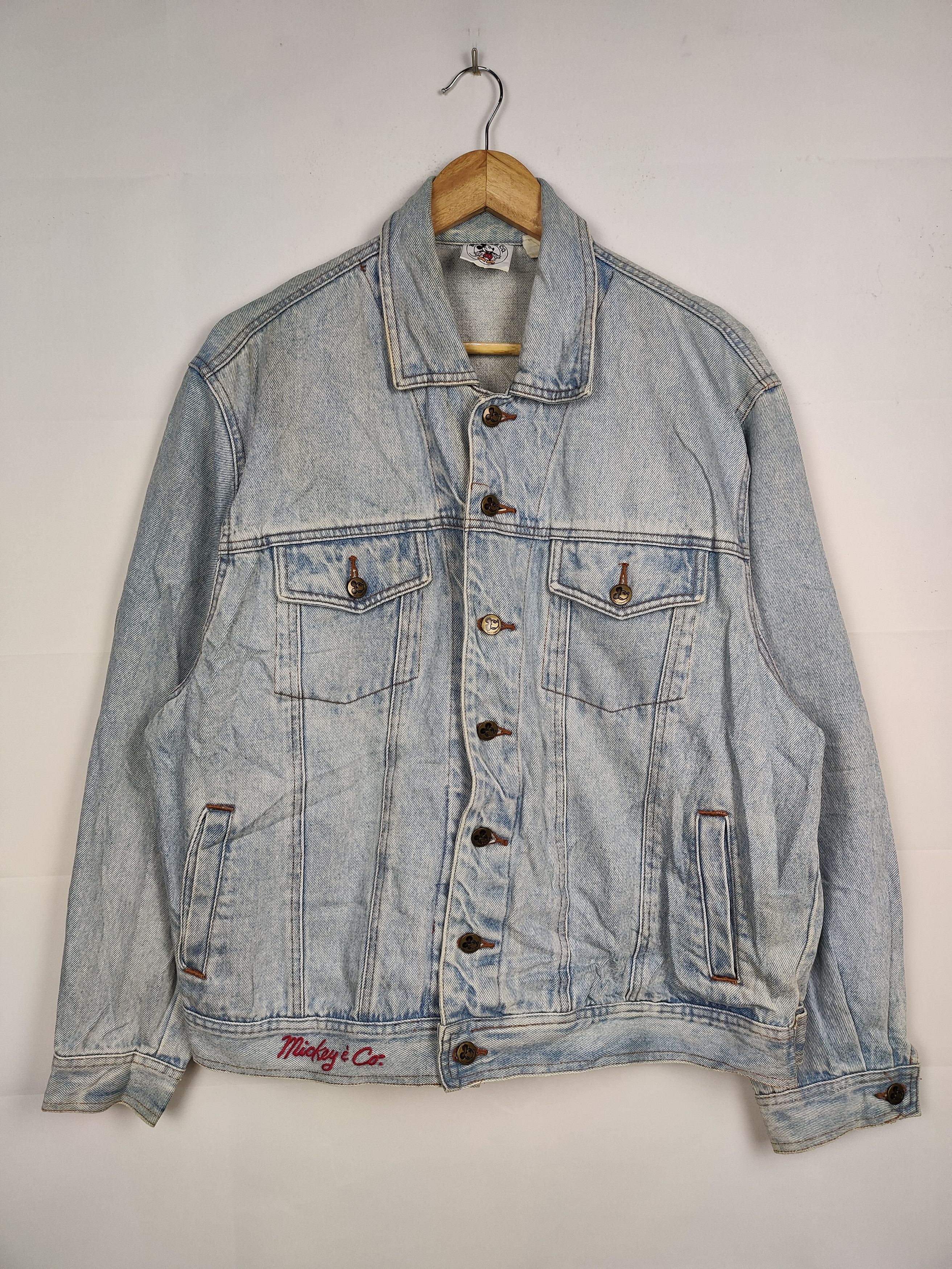 Mickey Mouse × Vintage Vintage Mickey Mouse Denim Jacket Size US L / EU 52-54 / 3 - 2 Thumbnail