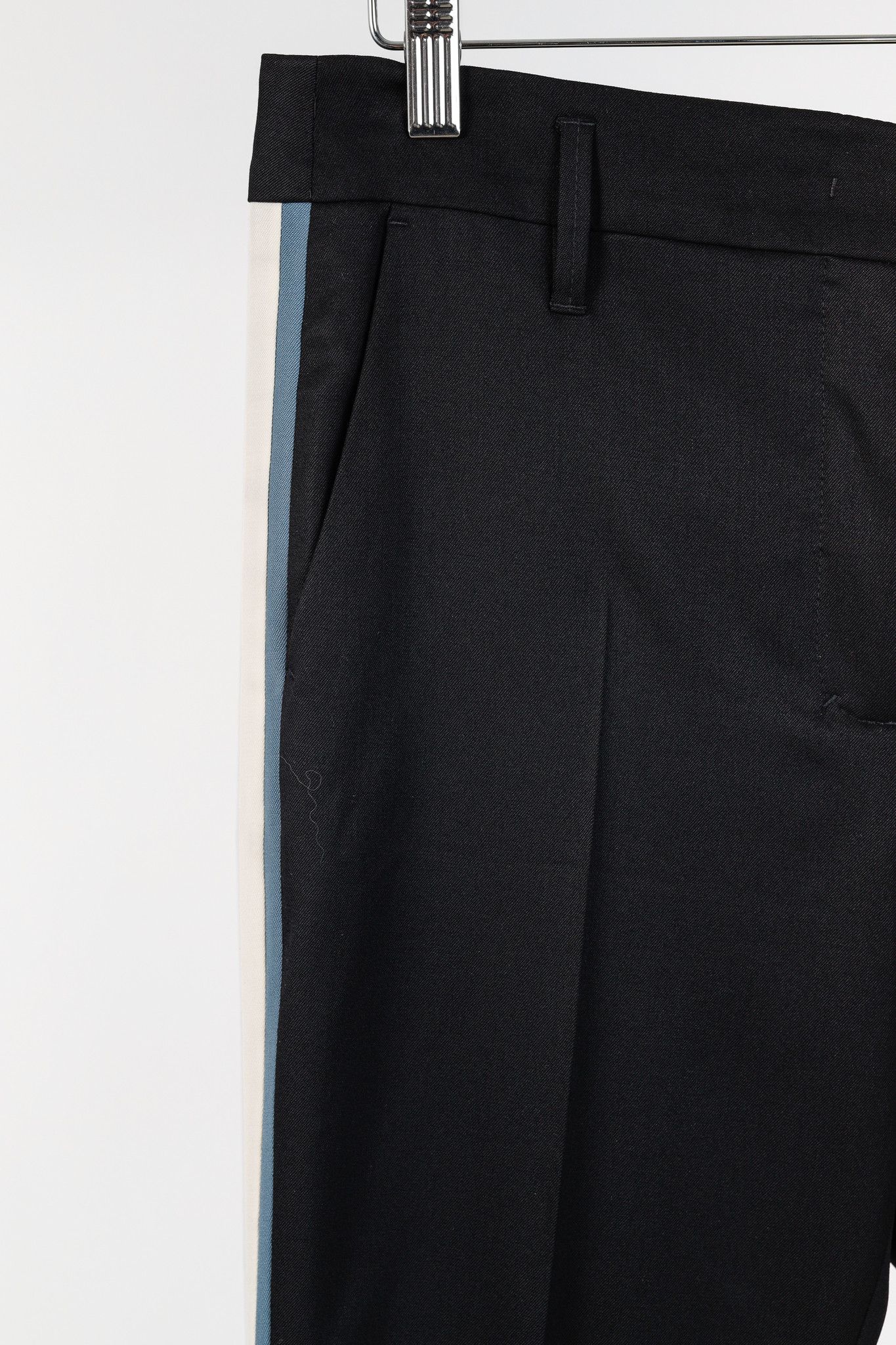 DOROTHEE SCHUMACHER Dorothee Schumacher Wool Cropped Tuxedo-Stripe Trousers Size 31" - 4 Thumbnail