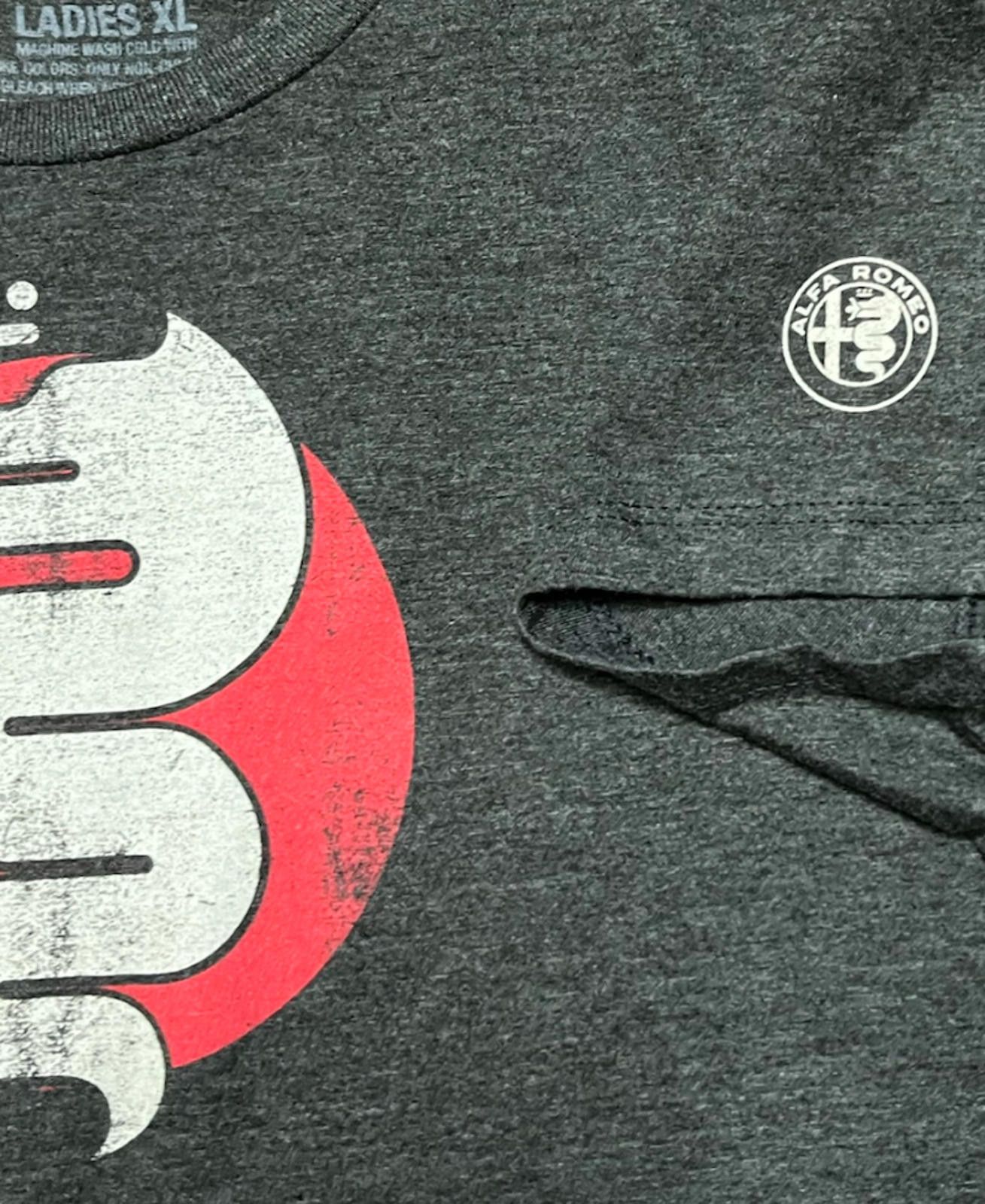 Other Alfa Romeo Ladies Graphic Tee Gray XL Front and sleeve logo Size XL / US 12-14 / IT 48-50 - 3 Thumbnail