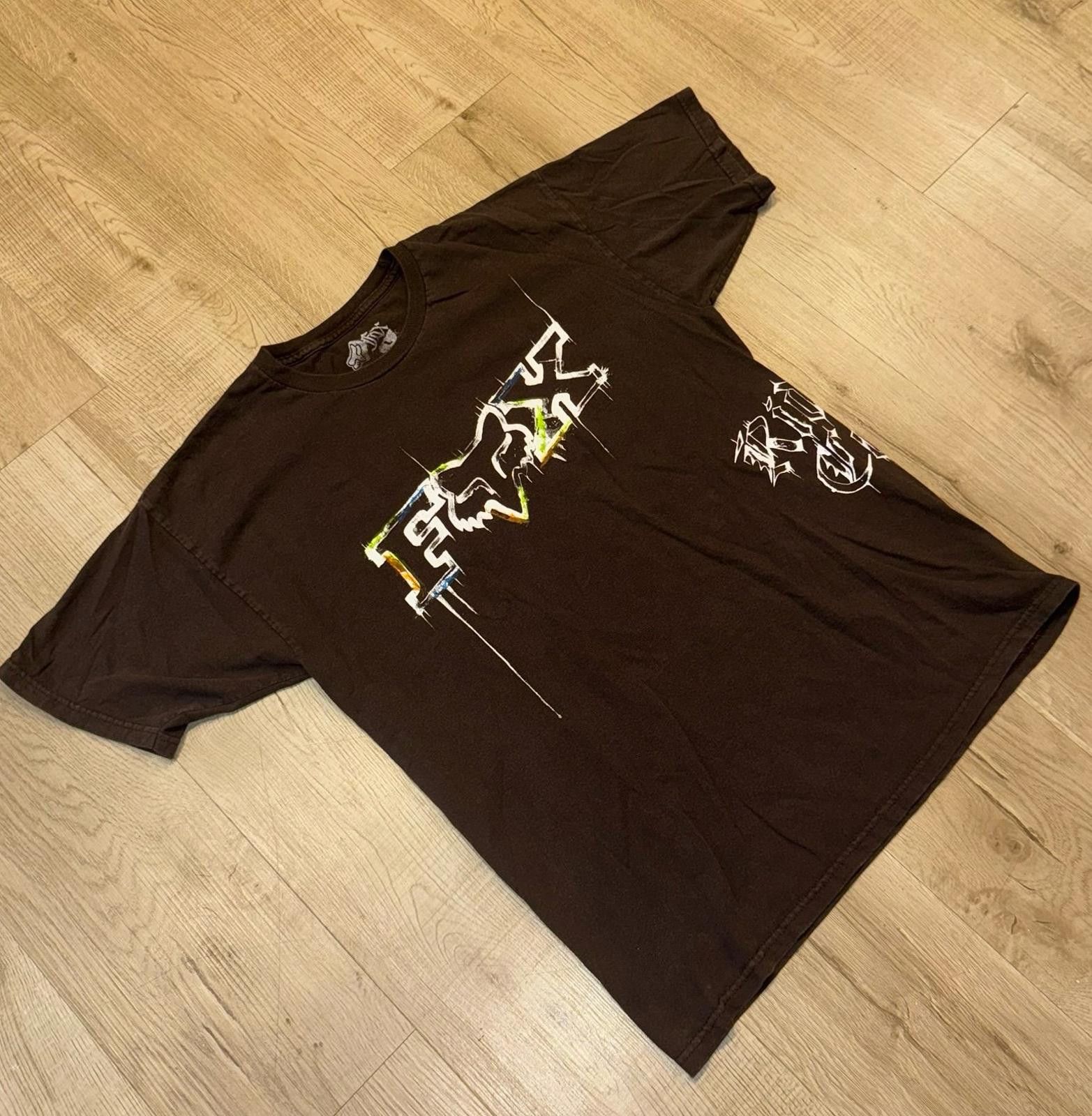 Fox Racing Vintage Y2K Fox Racing Brown Graffiti T-Shirt Sz L Rare Size US L / EU 52-54 / 3 - 1 Thumbnail