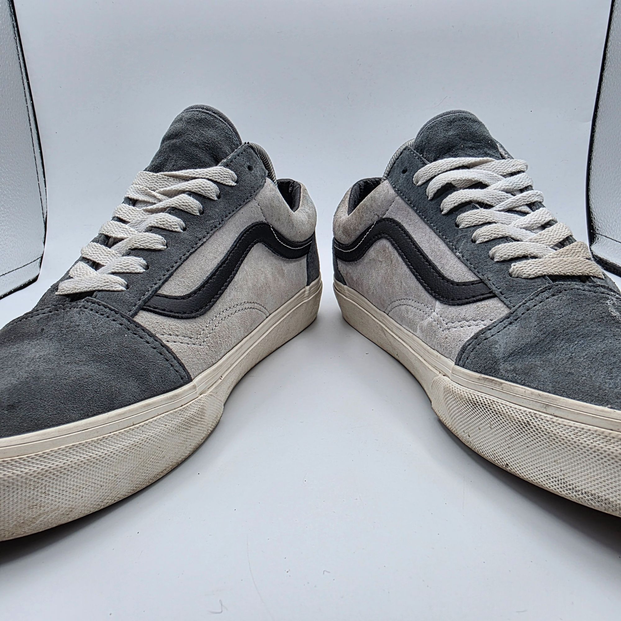 Vans VANS Old Skool Low Pig Suede Mens Size 10.5 Gray Utility Tur Size US 10.5 / EU 43-44 - 3 Thumbnail