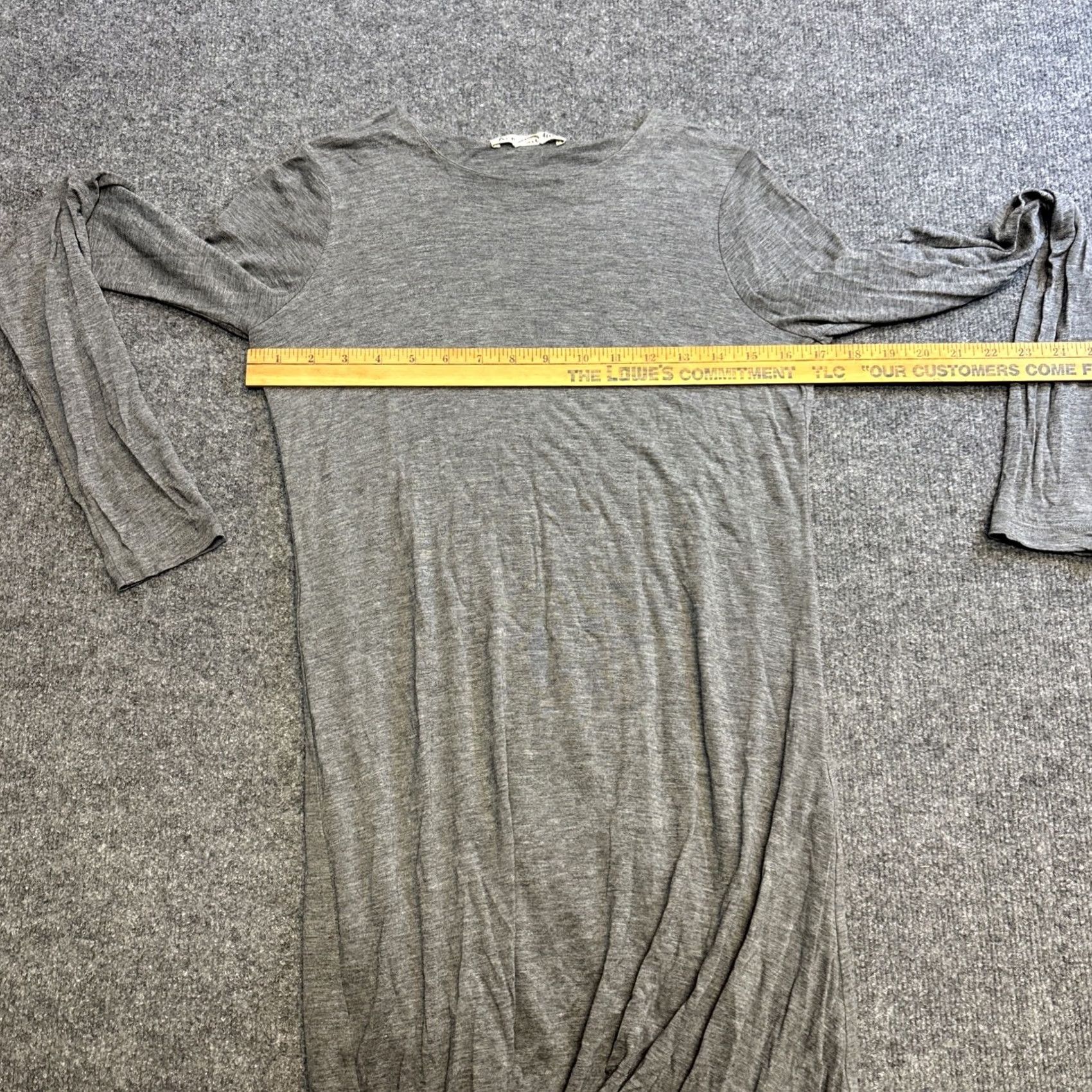 Acne Studios Acne Studios Emilia Grey Bubble Hem Stretch Mini Dress S Long Sleeve Women Regular Gray Knit Short Fall Spring Winter Portugal Size S / US 4 / IT 40 - 2 Thumbnail