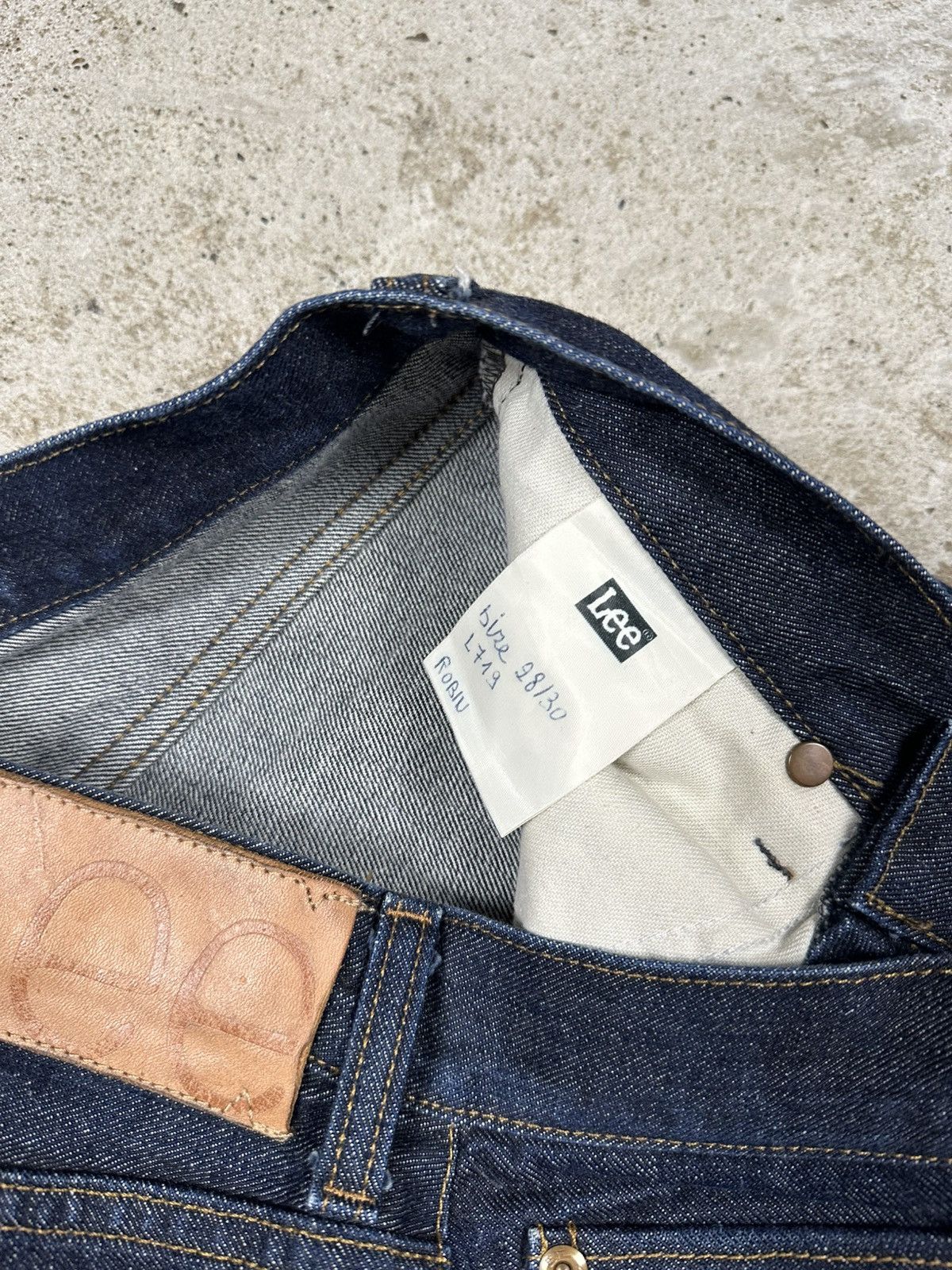 Lee Vintage Y2K Lee Robin Selvedge Raw Jeans Denim Pants Size US 29 - 11 Thumbnail
