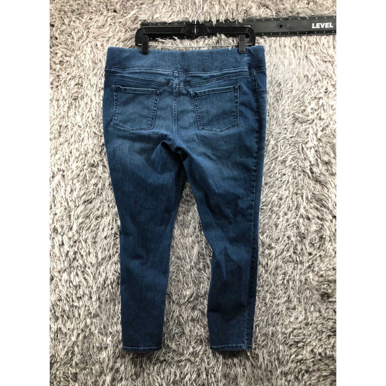 Vintage Ingrid & Isabel Maternity Jegging Womens Medium Blue Wash Size 14 Denim 5-Pocket Design Zip Button Zipper Pocket Regular Mid Rise Jeans Guatemala? Size 36" / US 14 / IT 50 - 5 Thumbnail