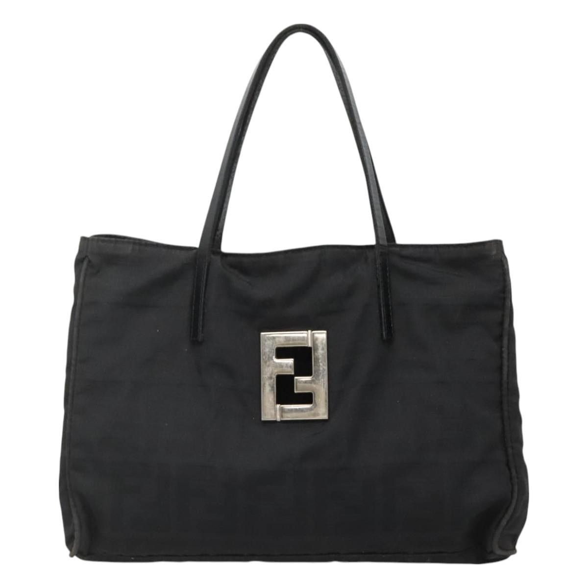 Fendi FENDI Zucca Canvas Hand Bag Black Silver Size ONE SIZE - 2 Thumbnail