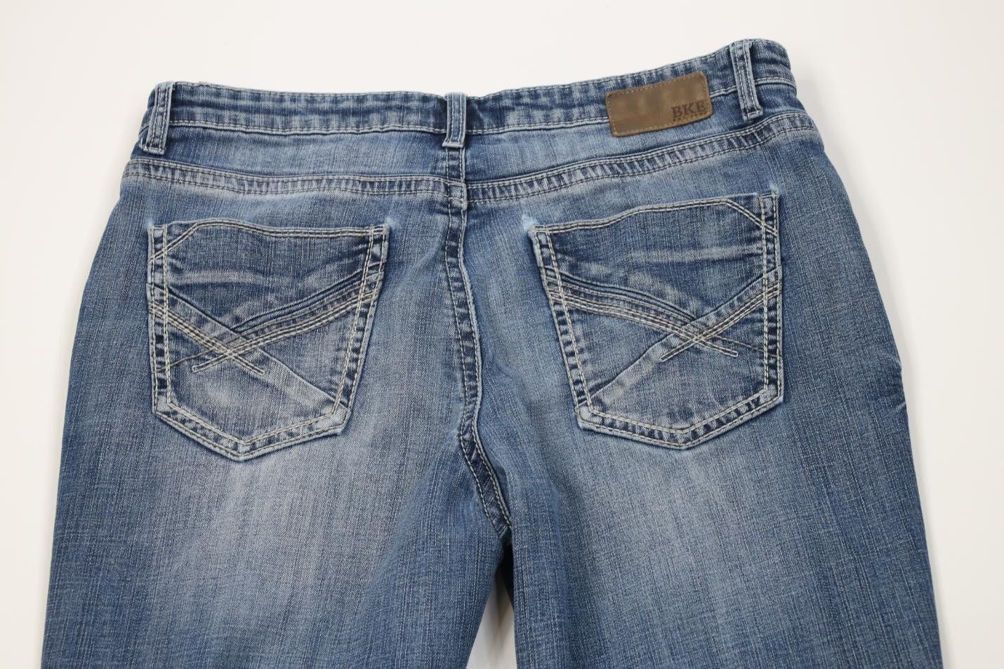 Vintage Buckle BKE Thick Stitch Tyler Straight Leg Denim Jeans Size US 36 / EU 52 - 11 Thumbnail