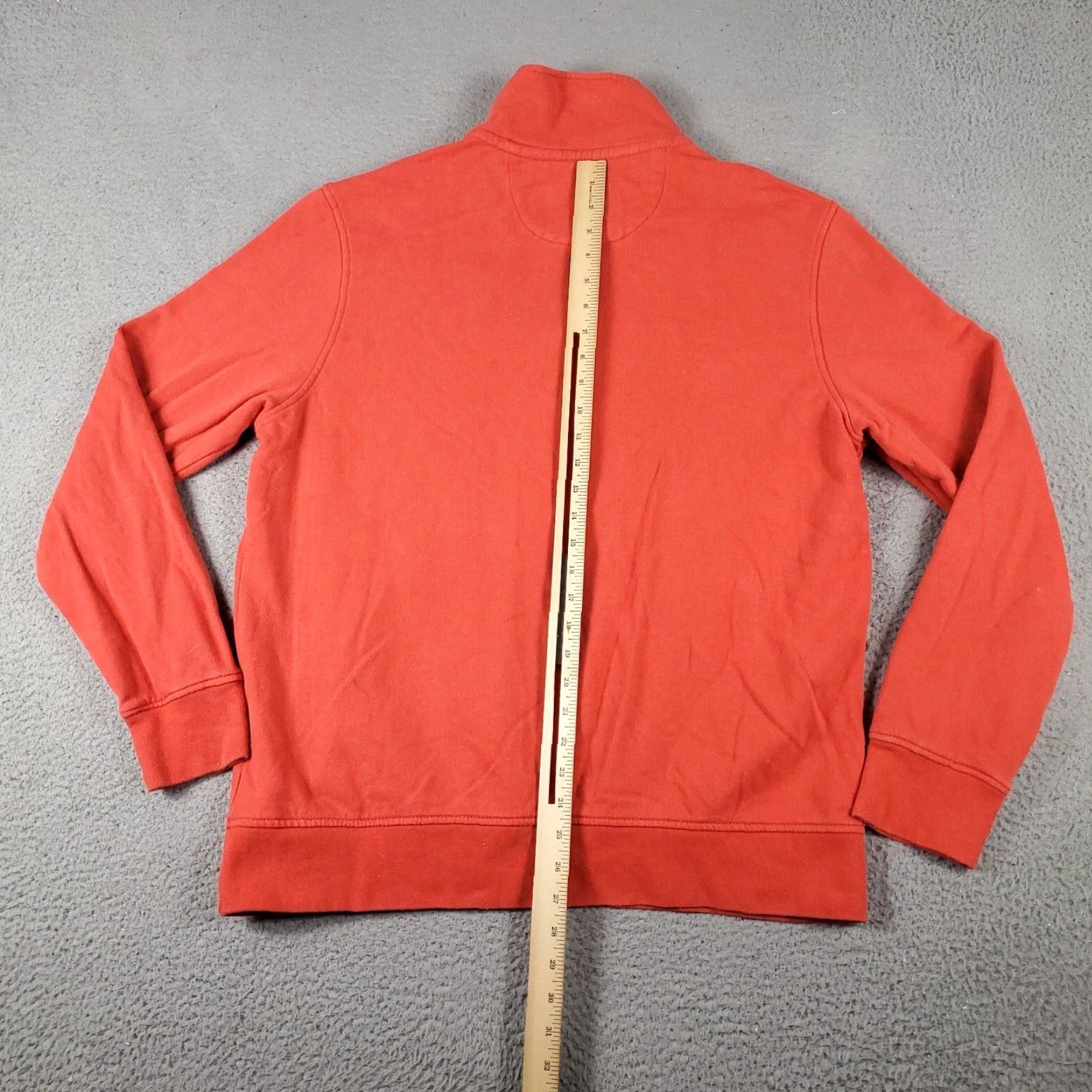 American Eagle Outfitters American Eagle Mens Large Orange Quarter Zip Pullover Sweatshirt Size US L / EU 52-54 / 3 - 7 Thumbnail