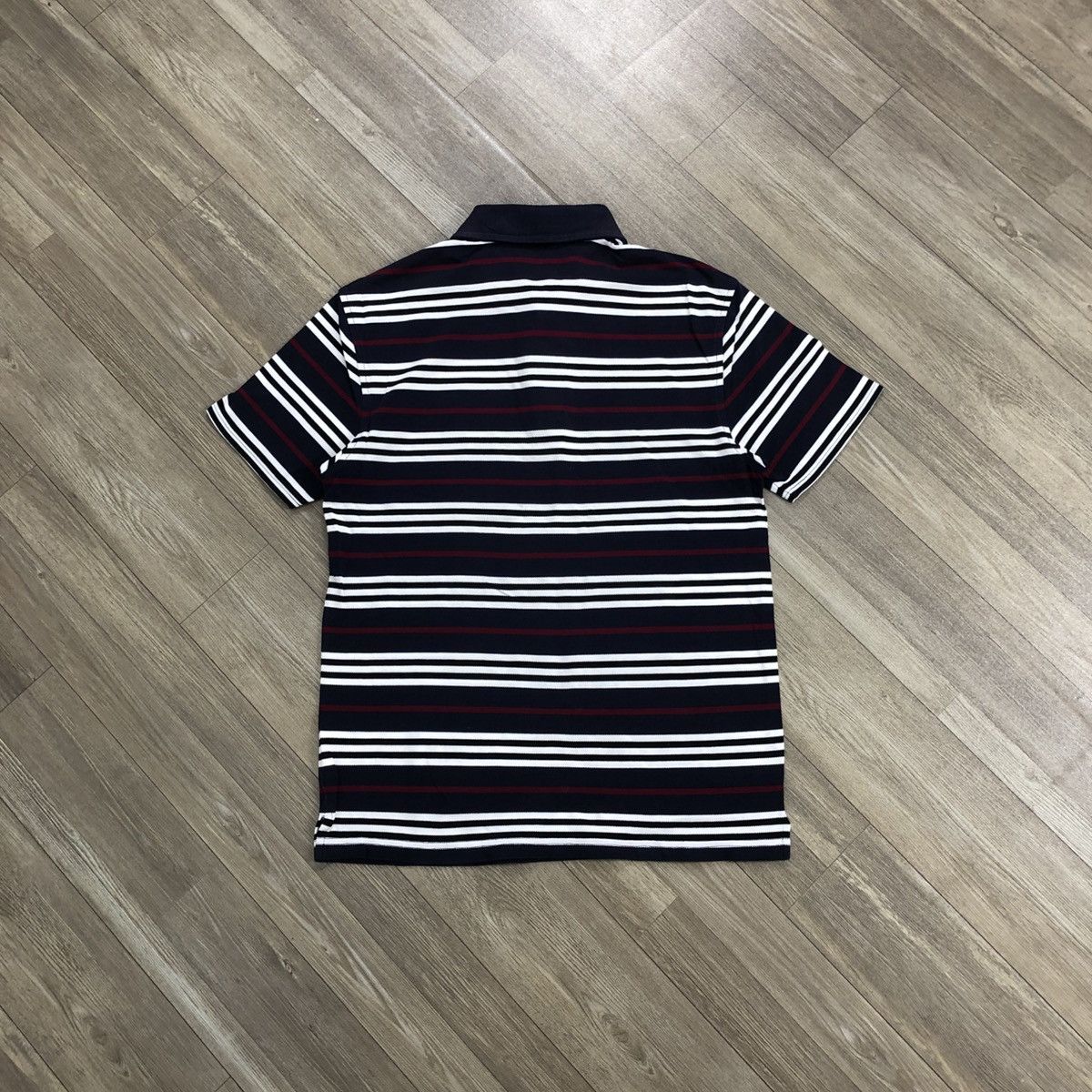 Burberry × Designer × Vintage Vintage Burberry London Black Label Striped Polo Shirt Size US M / EU 48-50 / 2 - 10 Thumbnail