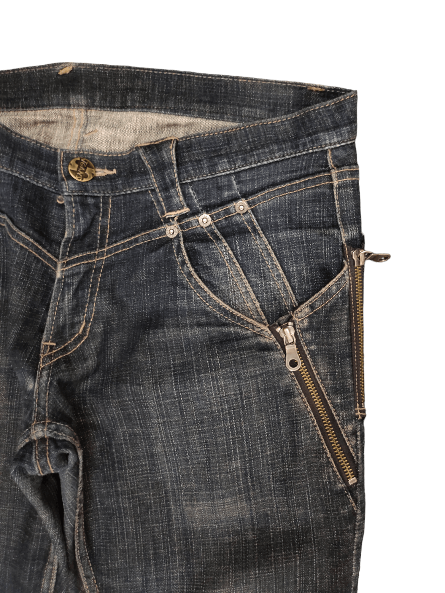 PPFM Ppfm Multi Zipper Pocket Denim Jeans Undercovers Style Size US 34 / EU 50 - 3 Thumbnail