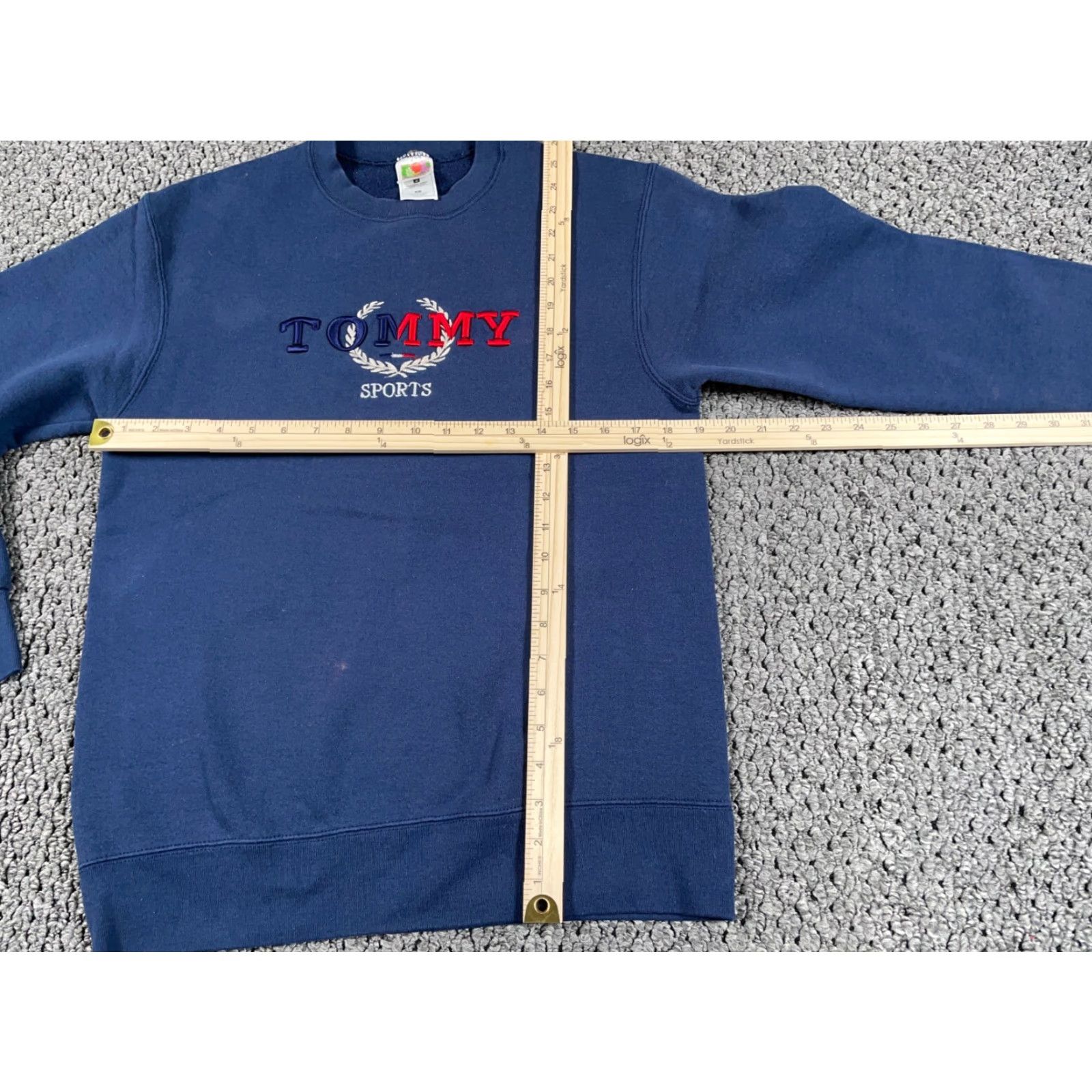 Etro Vintage Tommy Sports Sweatshirt Men Medium Blue 90s Retro Crewneck Embroidered Graphic Size US M / EU 48-50 / 2 - 7 Thumbnail