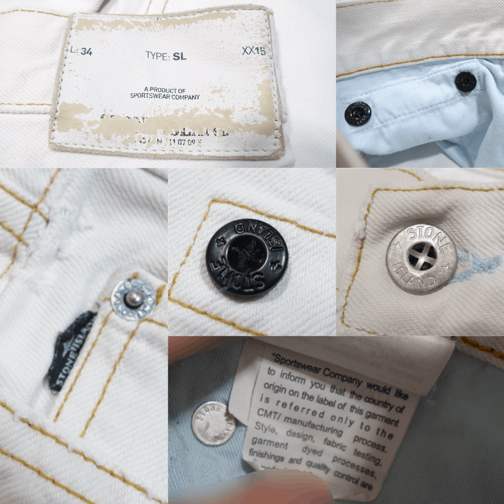 Stone Island S/S2011 White Jeans Size US 34 / EU 50 - 9 Thumbnail