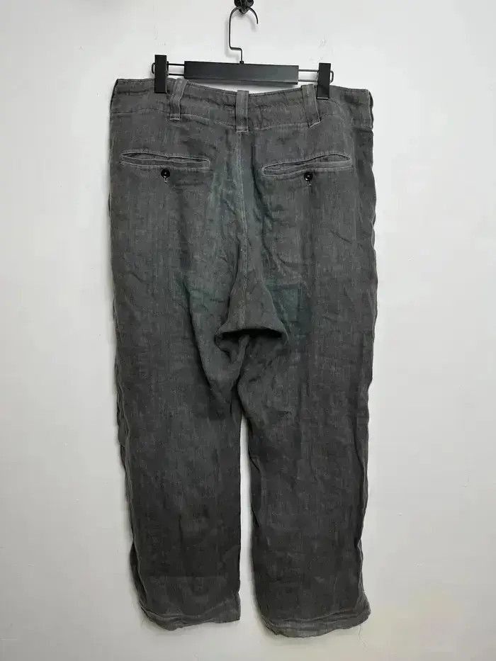 Yohji Yamamoto Sz 3 Yohji Yamamoto Y's 90s Linen Washed Trousers Size US 34 / EU 50 - 2 Thumbnail