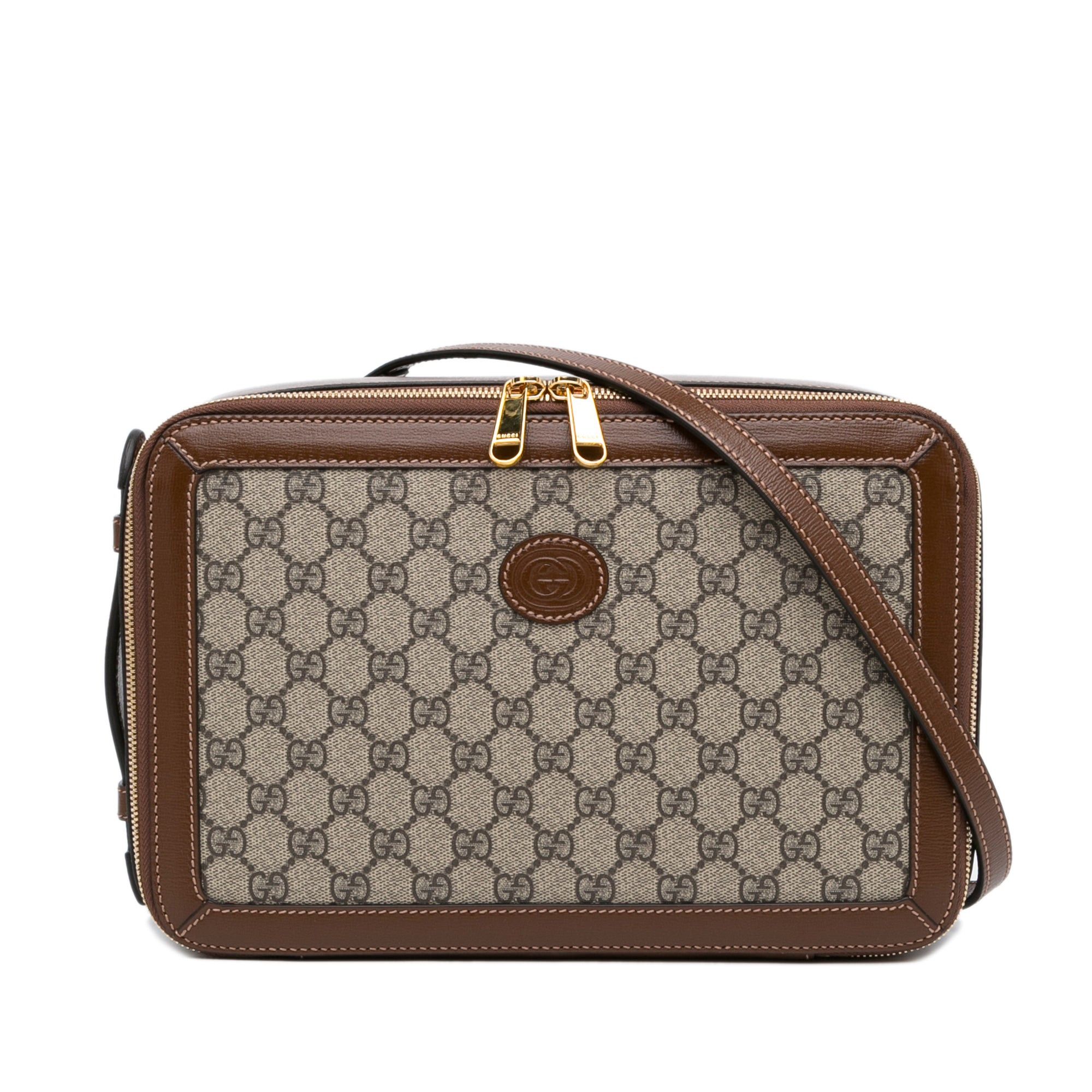 Gucci Gucci GG Supreme Azalea Box Bag Brown Size ONE SIZE - 1 Thumbnail