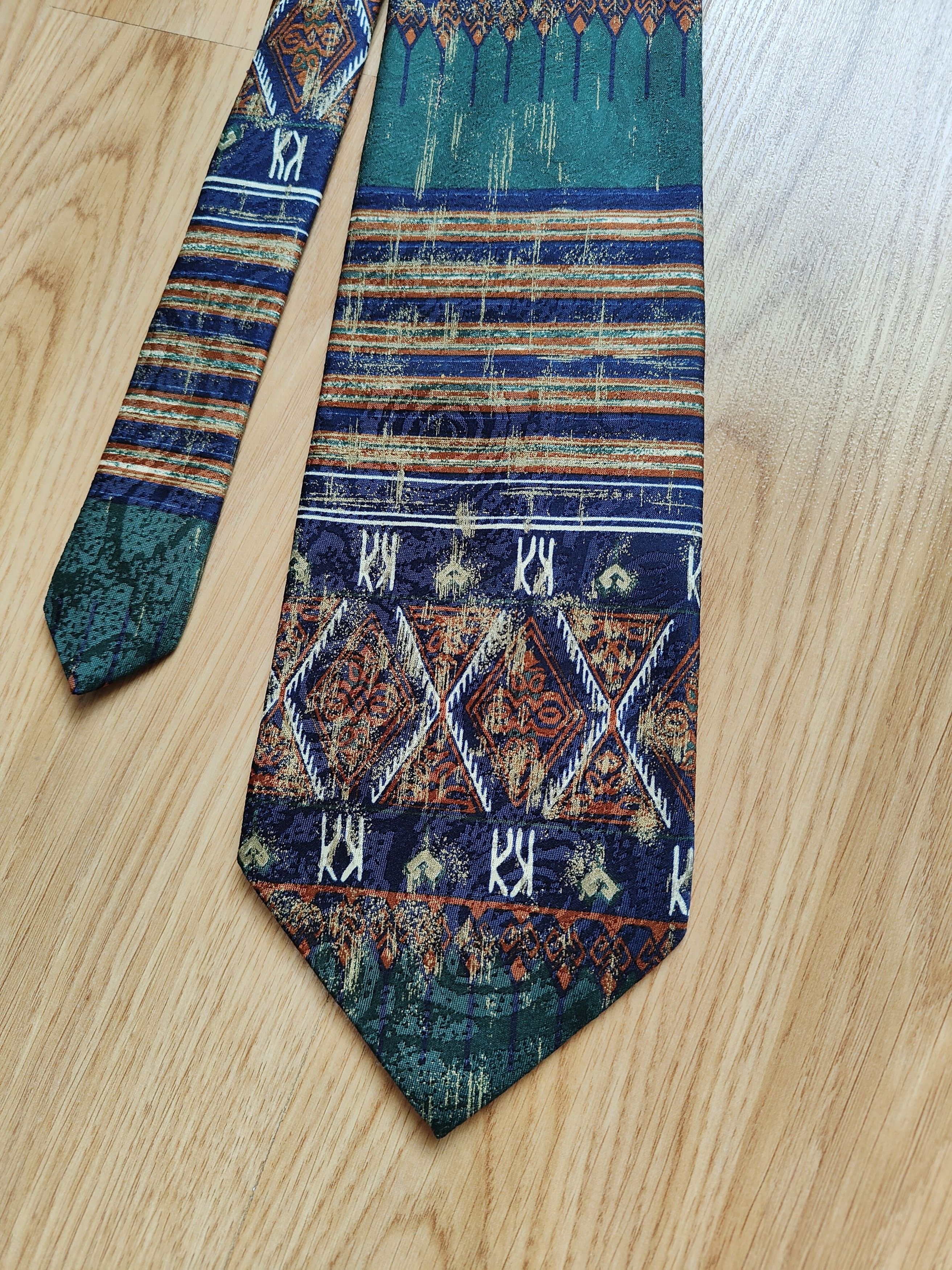 Hardy Amies Vintage Hardy Amies Tie Silk Italy Tie Hardy Amies Size ONE SIZE - 3 Thumbnail