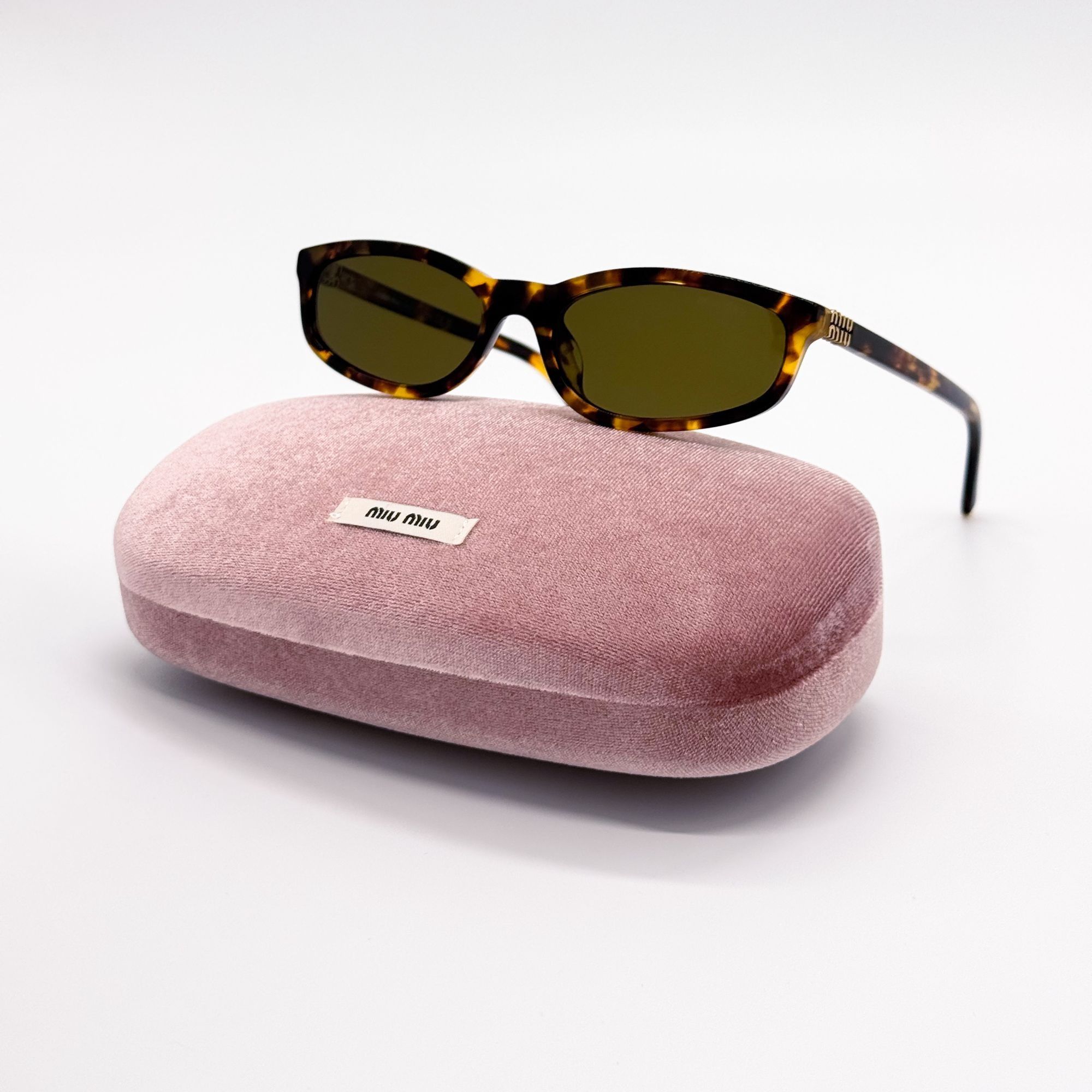 Miu Miu NEW Miu Miu MU11ZSF Regard Brown Havana Sunglasses 
