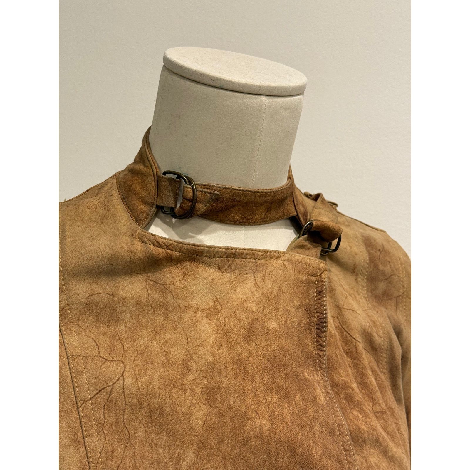 plein sud 2000s Plein Sud eroded distressed bondage leather jacket Size S / US 4 / IT 40 - 4 Thumbnail