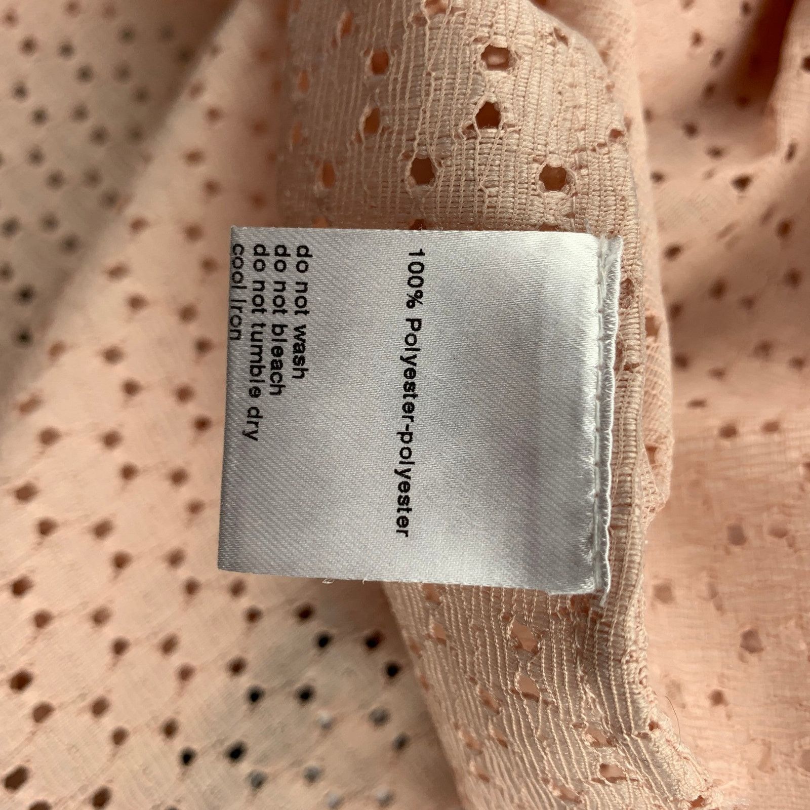 Akris AKRIS Size 8 Pink Eyelet Polyester Tunic Blouse Size M / US 6-8 / IT 42-44 - 6 Thumbnail