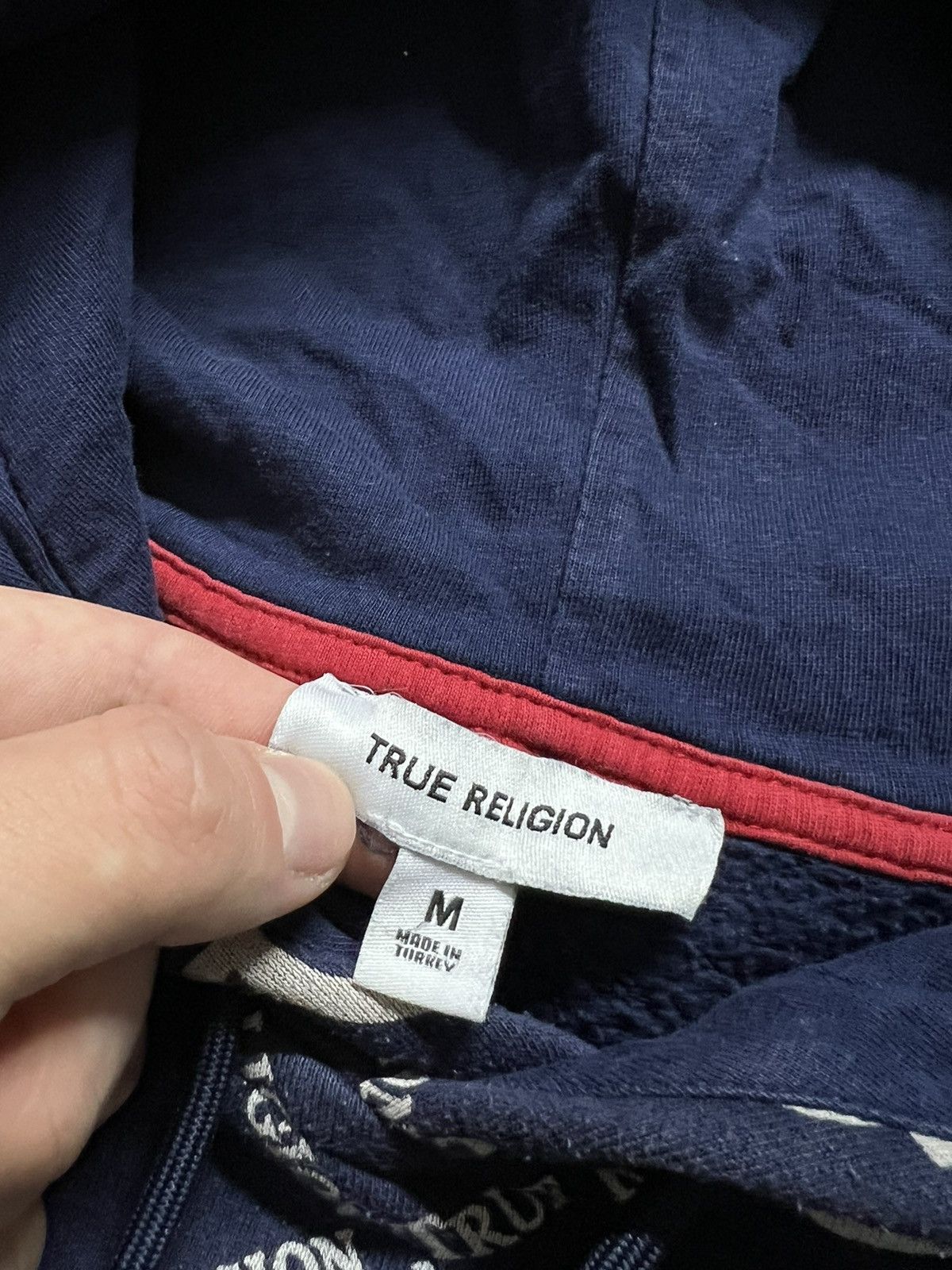 True Religion Vintage Y2K True Religion All Over Print Hoodie 00’s Size US M / EU 48-50 / 2 - 9 Thumbnail