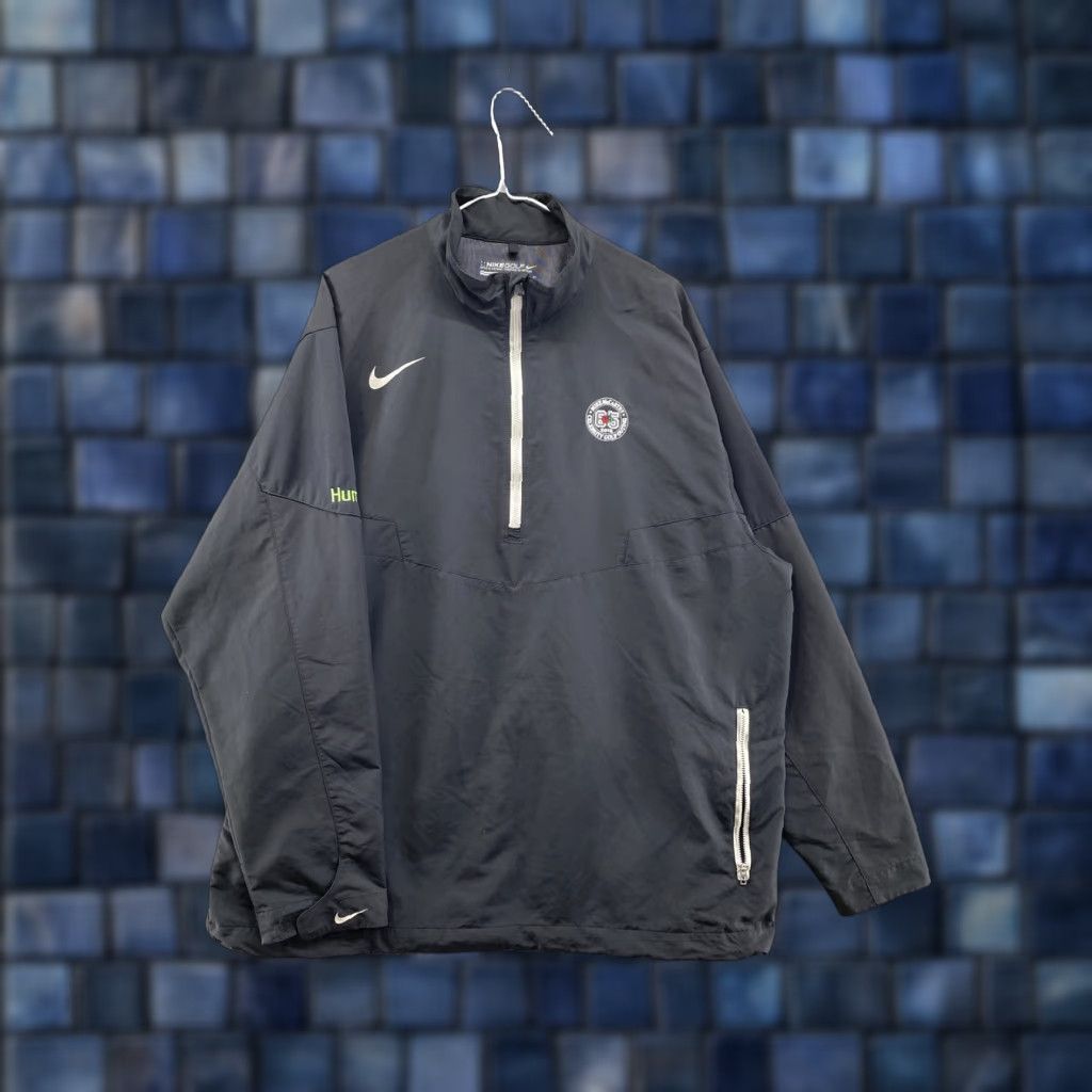 Nike Nike Windbreaker Jacket 1/4 Zip XL Black Men's Golf Outing 2012 Mike McCarthy Celebrity Size US XL / EU 56 / 4 - 1 Thumbnail