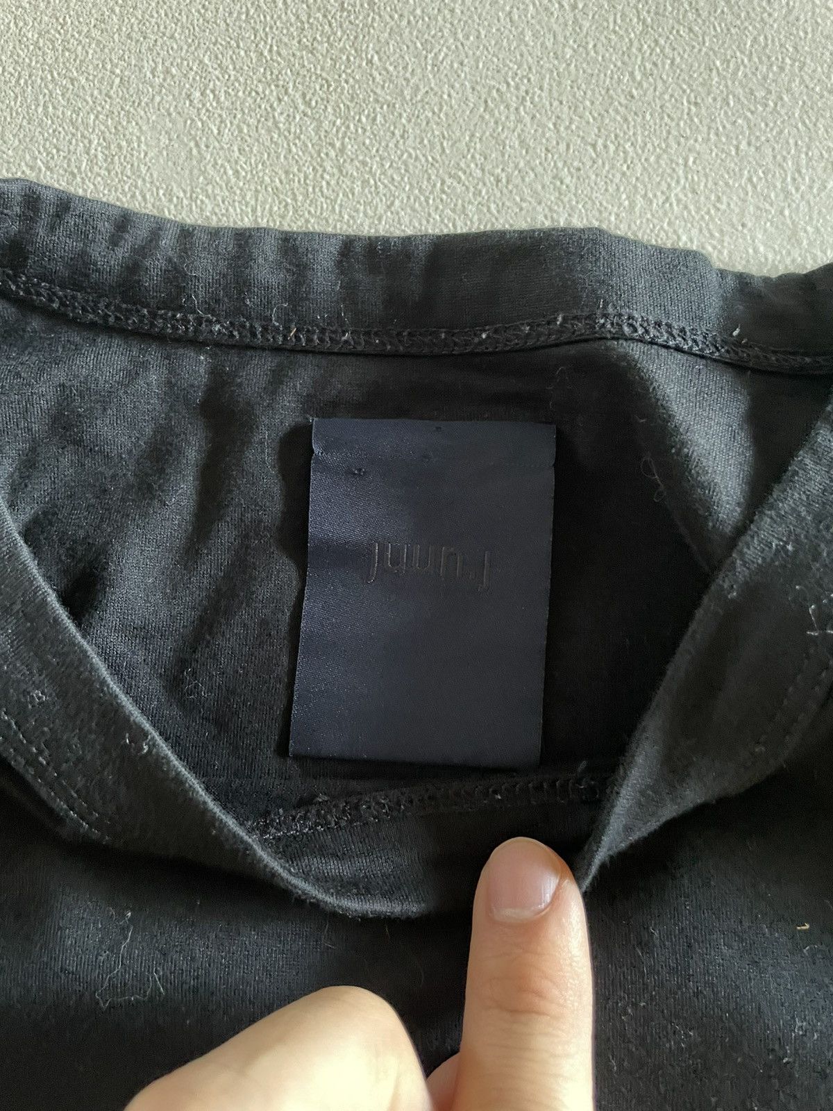 Juun.J Juun.j Genderess Script Tee Size US L / EU 52-54 / 3 - 3 Thumbnail