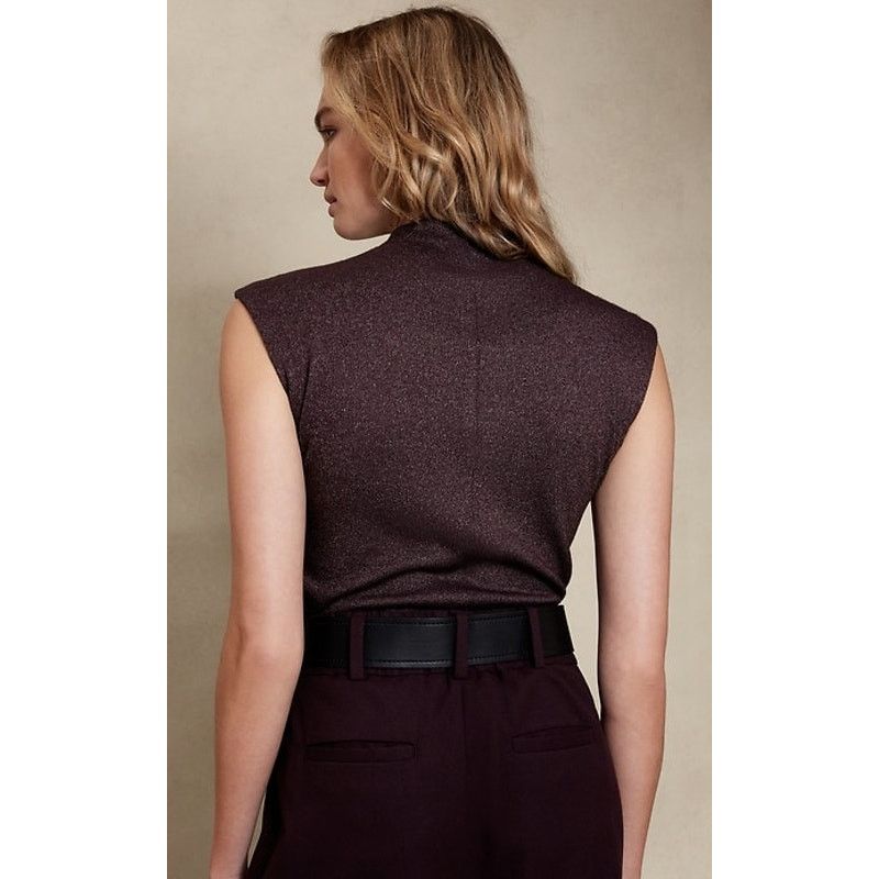 Banana Republic Banana Republic Metallic Shimmer Sleeveless Sweater - XS Size XS / US 0-2 / IT 36-38 - 2 Thumbnail