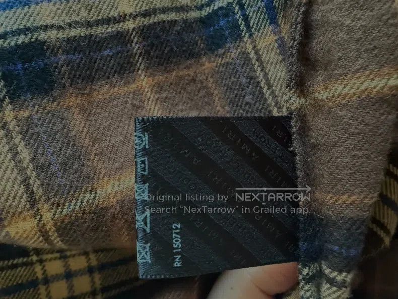 Amiri Amiri Plaid Oversize Long Sleeve Shirt Size US S / EU 44-46 / 1 - 6 Thumbnail