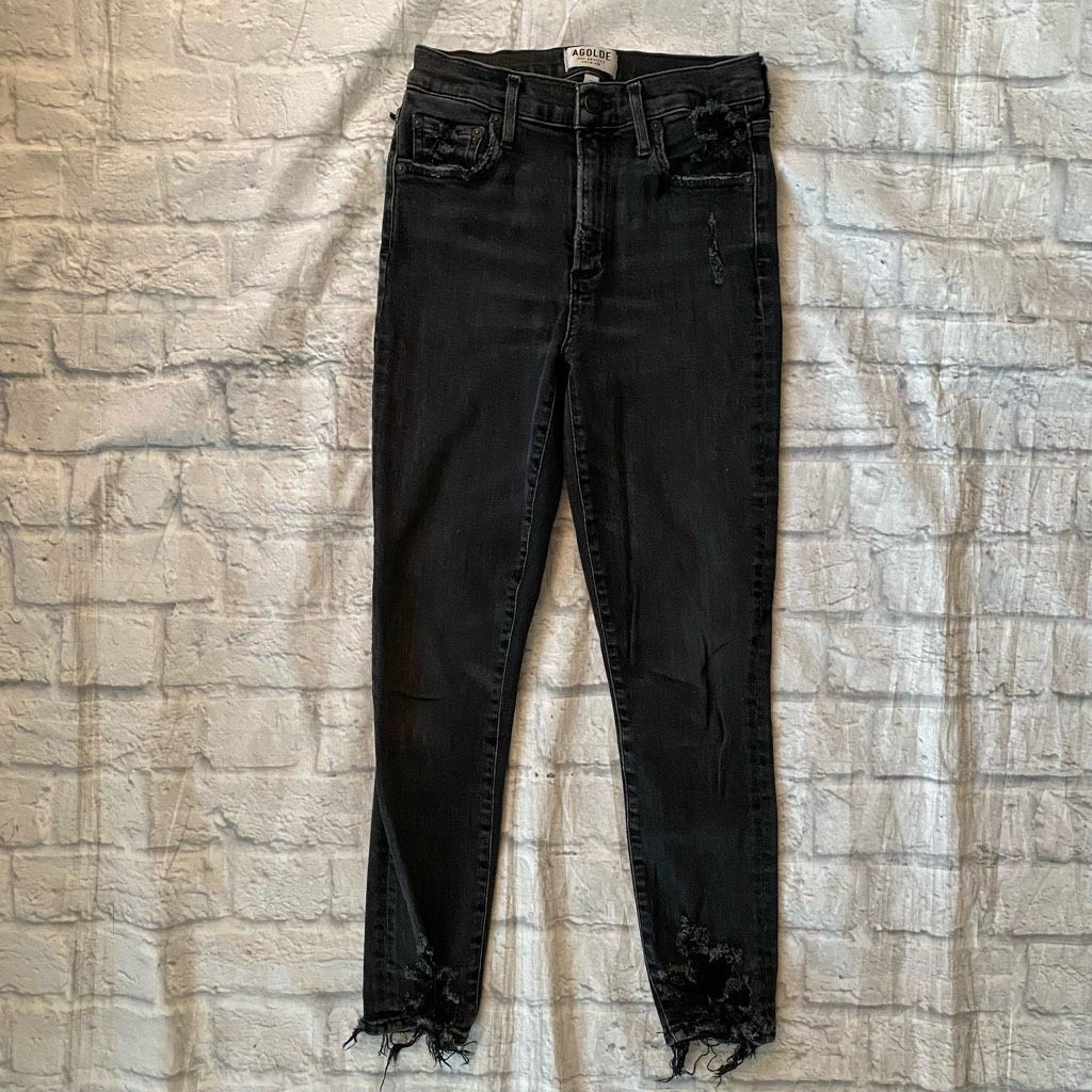 Agolde Agolde Los Angeles premium women 27 distressed ripped cotton Size 27" / US 4 / IT 40 - 1 Thumbnail
