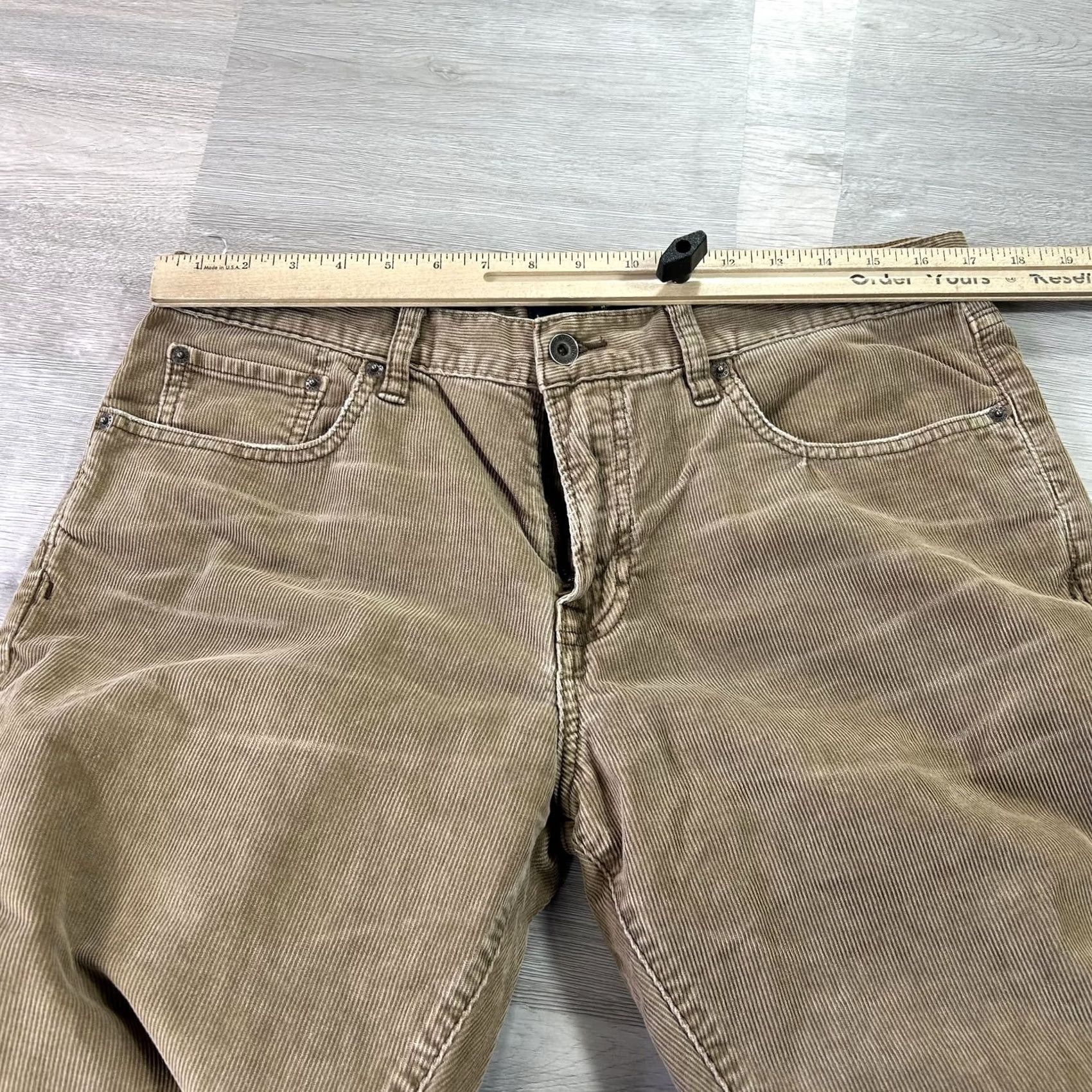 Lucky Brand Lucky Brand 221 Original Straight Pants Mens 34x32 Beige Corduroy Khakis Casual 5-Pocket Size US 34 / EU 50 - 7 Thumbnail