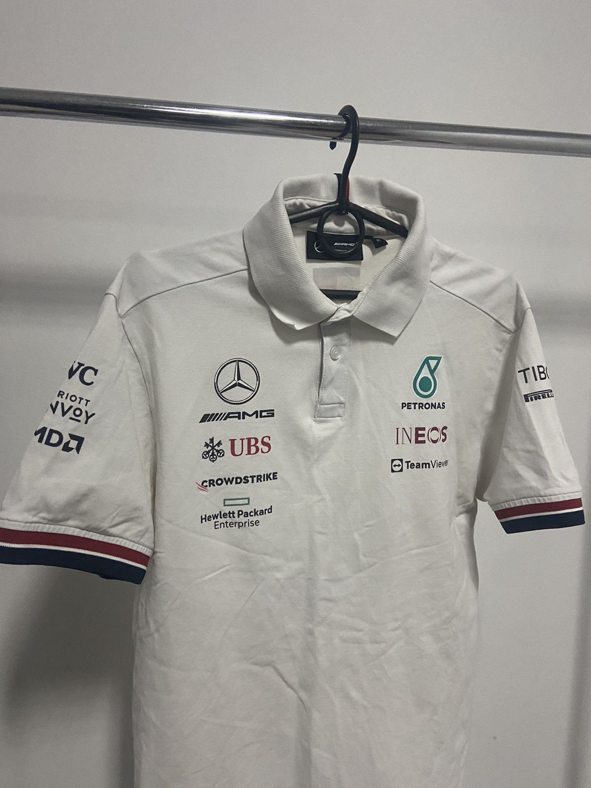 Mercedes-Benz × Vintage Petronas Mercedes racing polo T-shirt big logo vintage Size US M / EU 48-50 / 2 - 3 Thumbnail