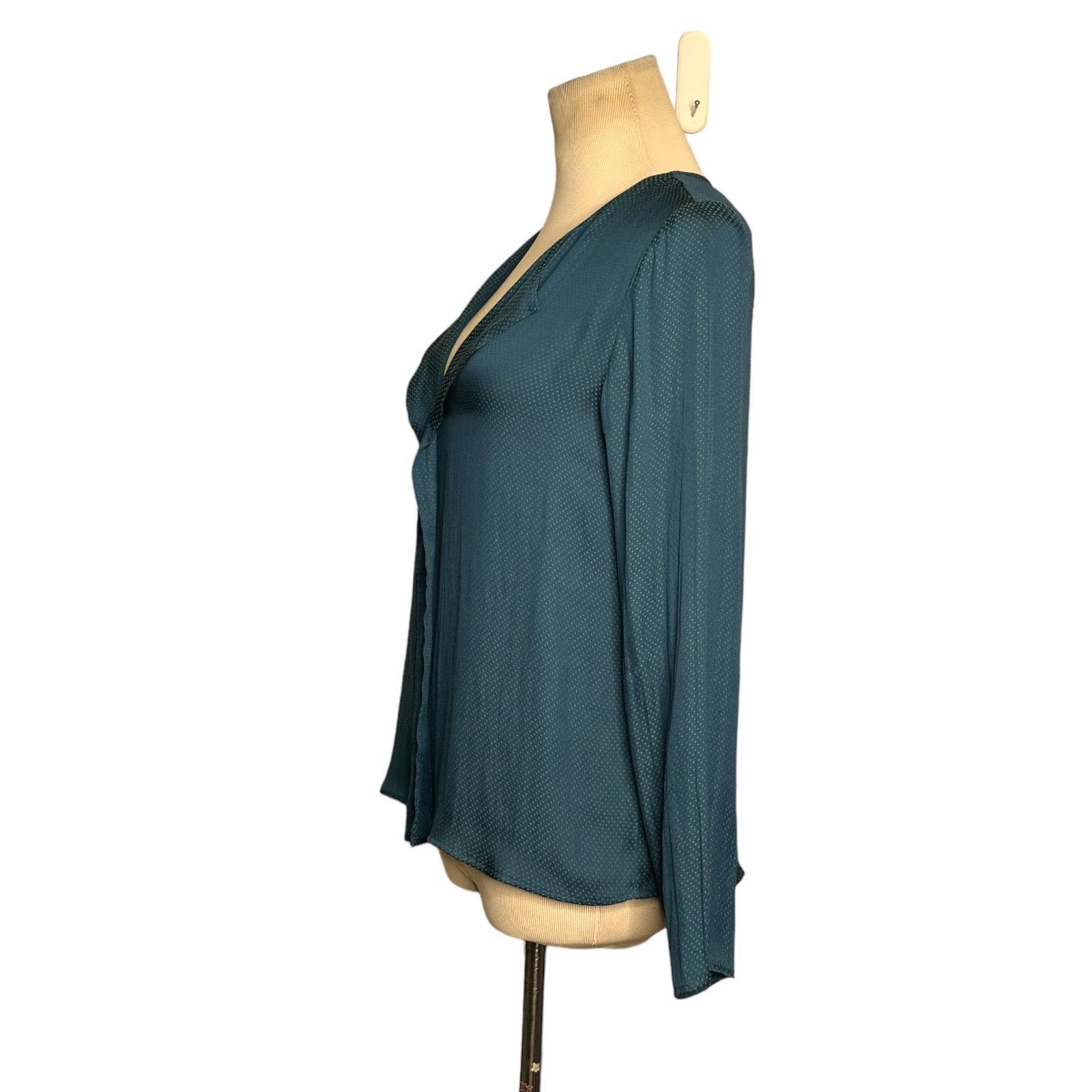 Mango Mango green polka dots long sleeves satin blouse size 2 Size XS / US 0-2 / IT 36-38 - 8 Thumbnail