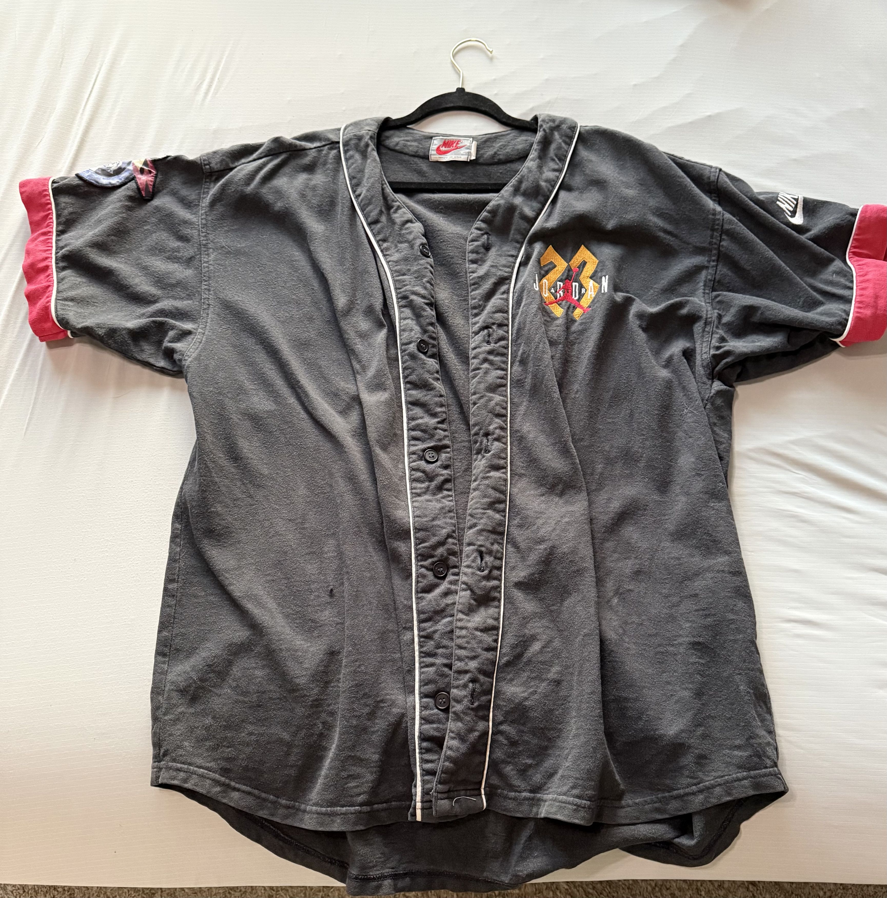 Nike Vintage Nike Jordan Baseball Jersey XL Size US XL / EU 56 / 4 - 1 Thumbnail