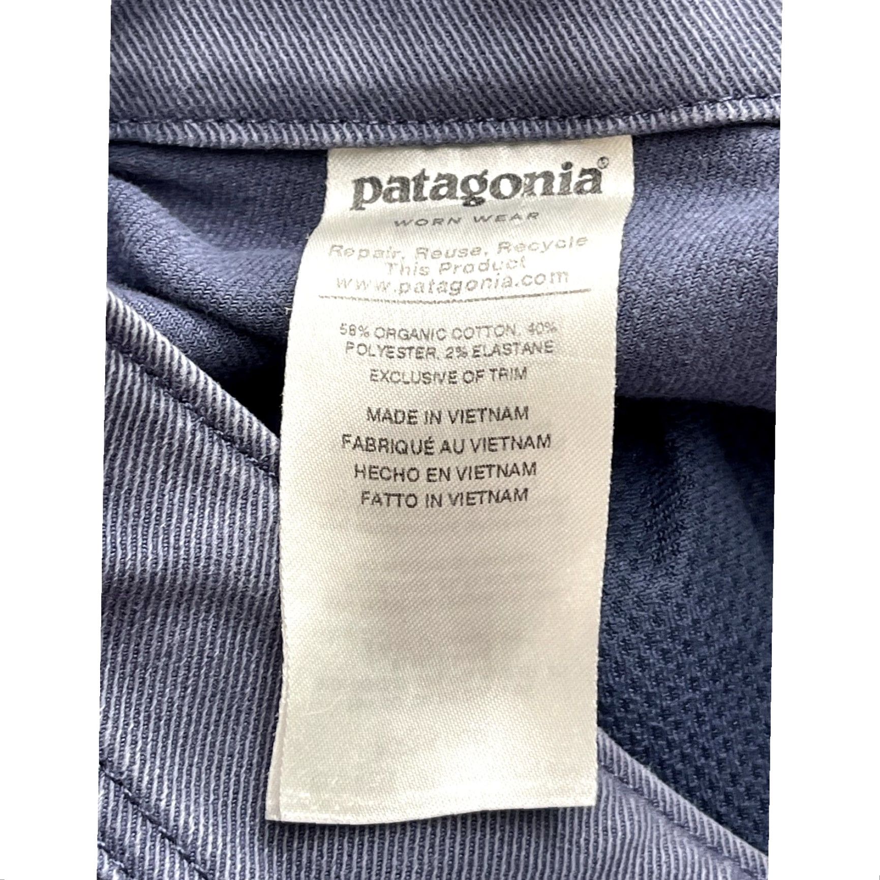 Patagonia VINTAGE Patagonia Escala Rock Pants Hiking Climbing Blue Stretch Pockets Women's 2 Size 26" / US 2 / IT 38 - 6 Thumbnail