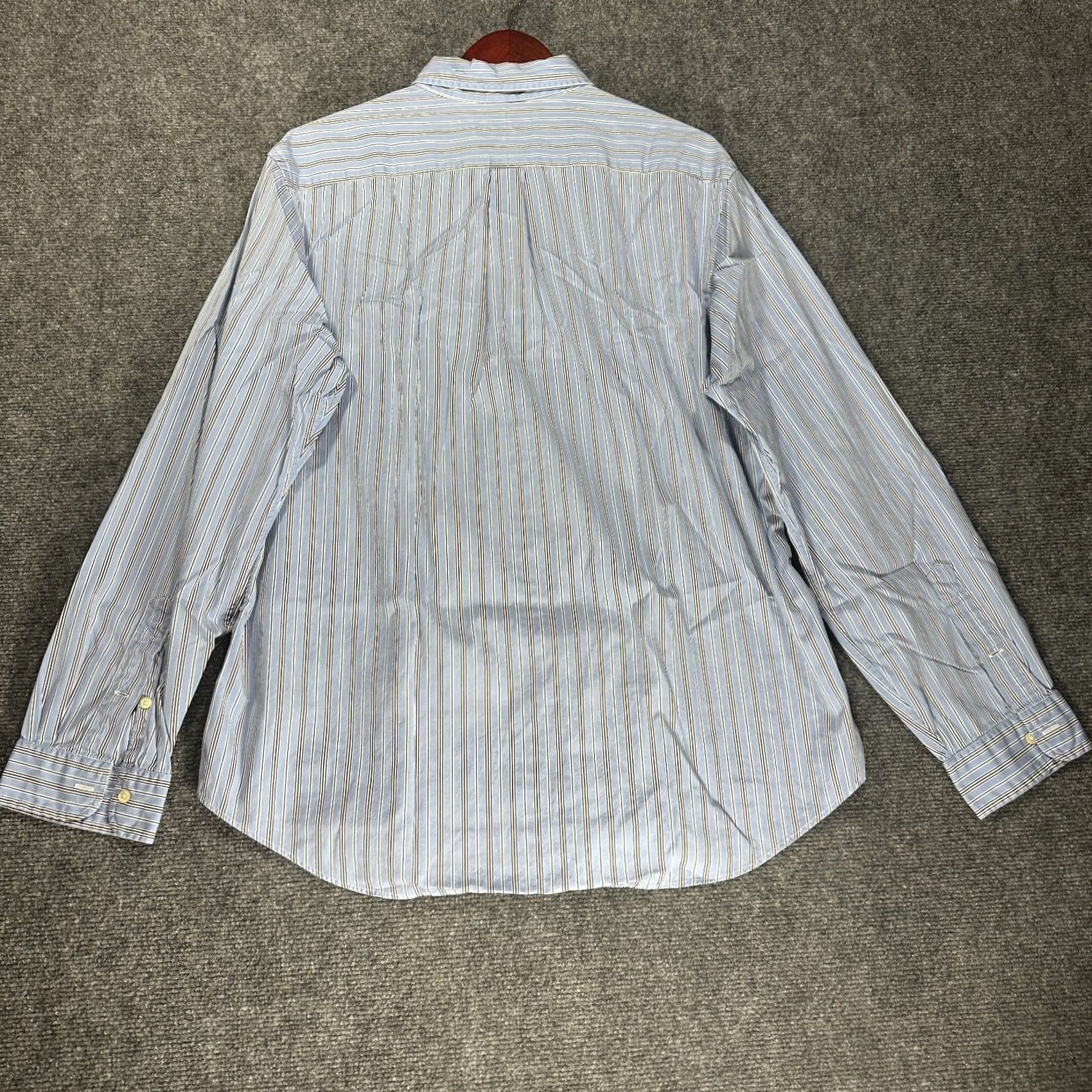 Ralph Lauren Ralph Lauren Shirt Mens XL Blue White Striped Cotton Button-Down Long Sleeve with Logo Size US XL / EU 56 / 4 - 6 Thumbnail