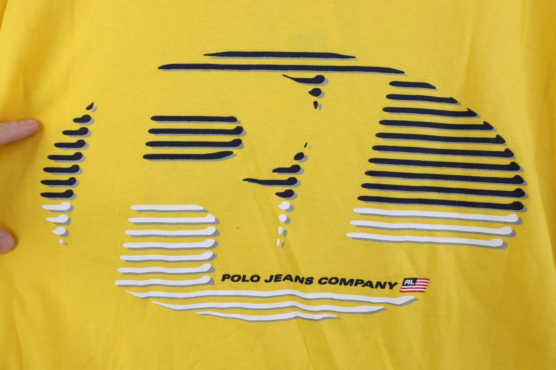 Polo Ralph Lauren Deadstock Vintage 90s Ralph Lauren Shadow Logo T-Shirt Size US L / EU 52-54 / 3 - 12 Thumbnail
