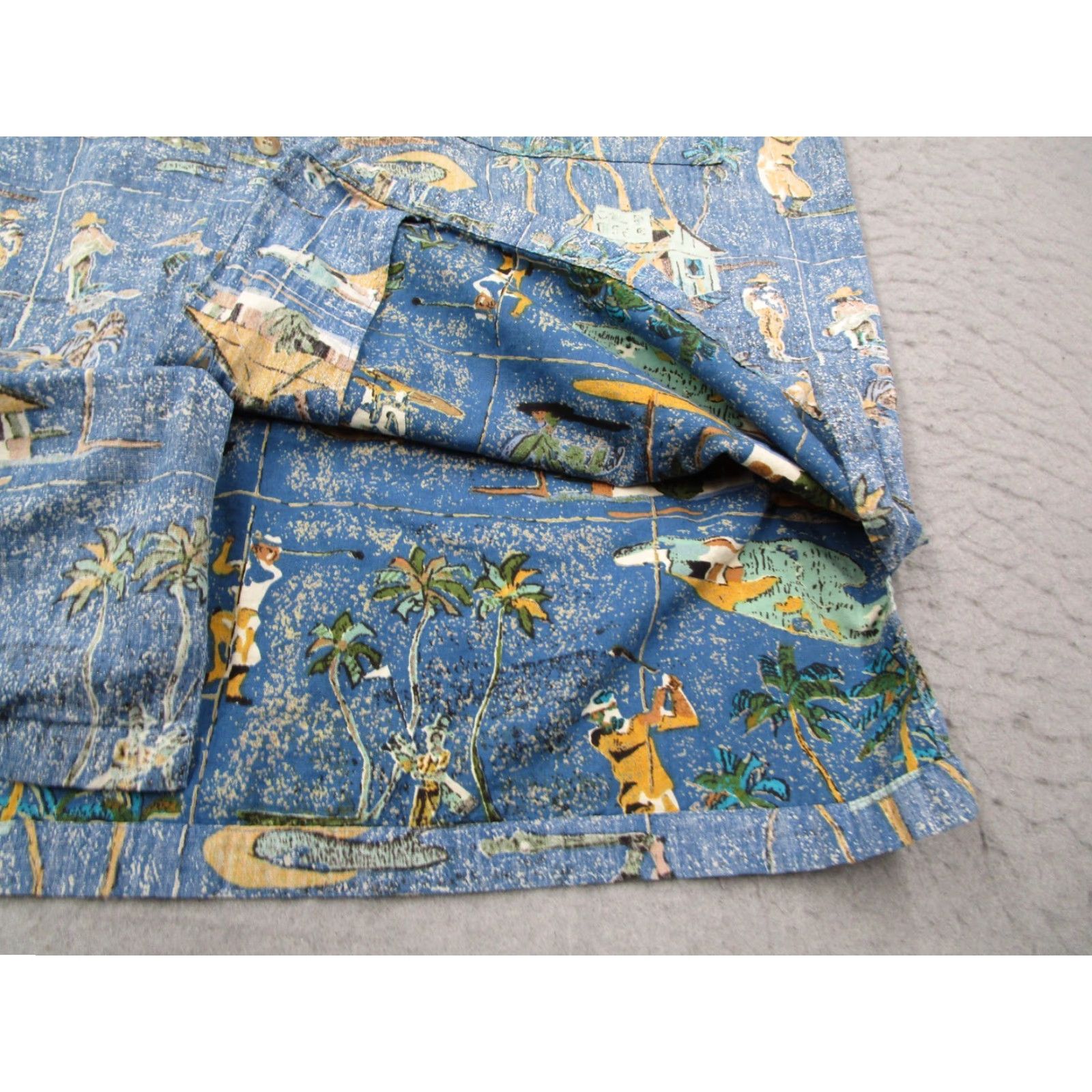 Vintage VINTAGE Kahala Avi Collection Shirt Mens Medium Blue Hawaiian Golf Button-Up (M36 USA) Size US M / EU 48-50 / 2 - 4 Thumbnail