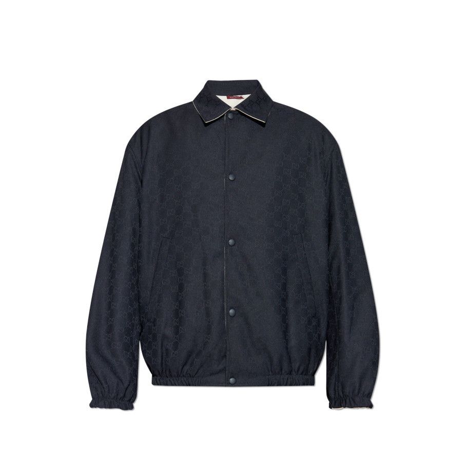 Gucci GUCCI Navy Blue Reversible Jacket New & Authentic (Men's siz Size US XL / EU 56 / 4 - 1 Preview