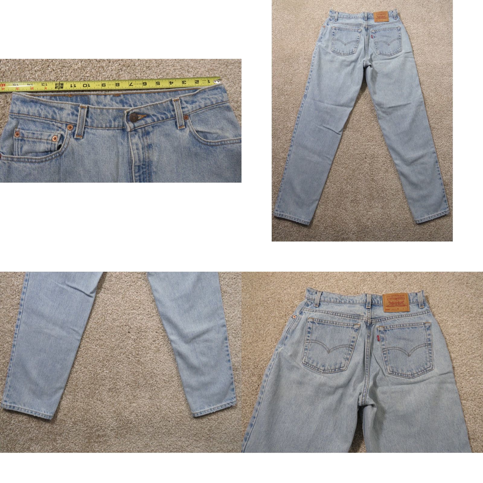 Levi's VINTAGE Levi's 550 Jeans Denim Straight Regular 12 Women 30x32 Blue 1998 USA Overall Size 34" / US 12 / IT 48 - 8 Thumbnail