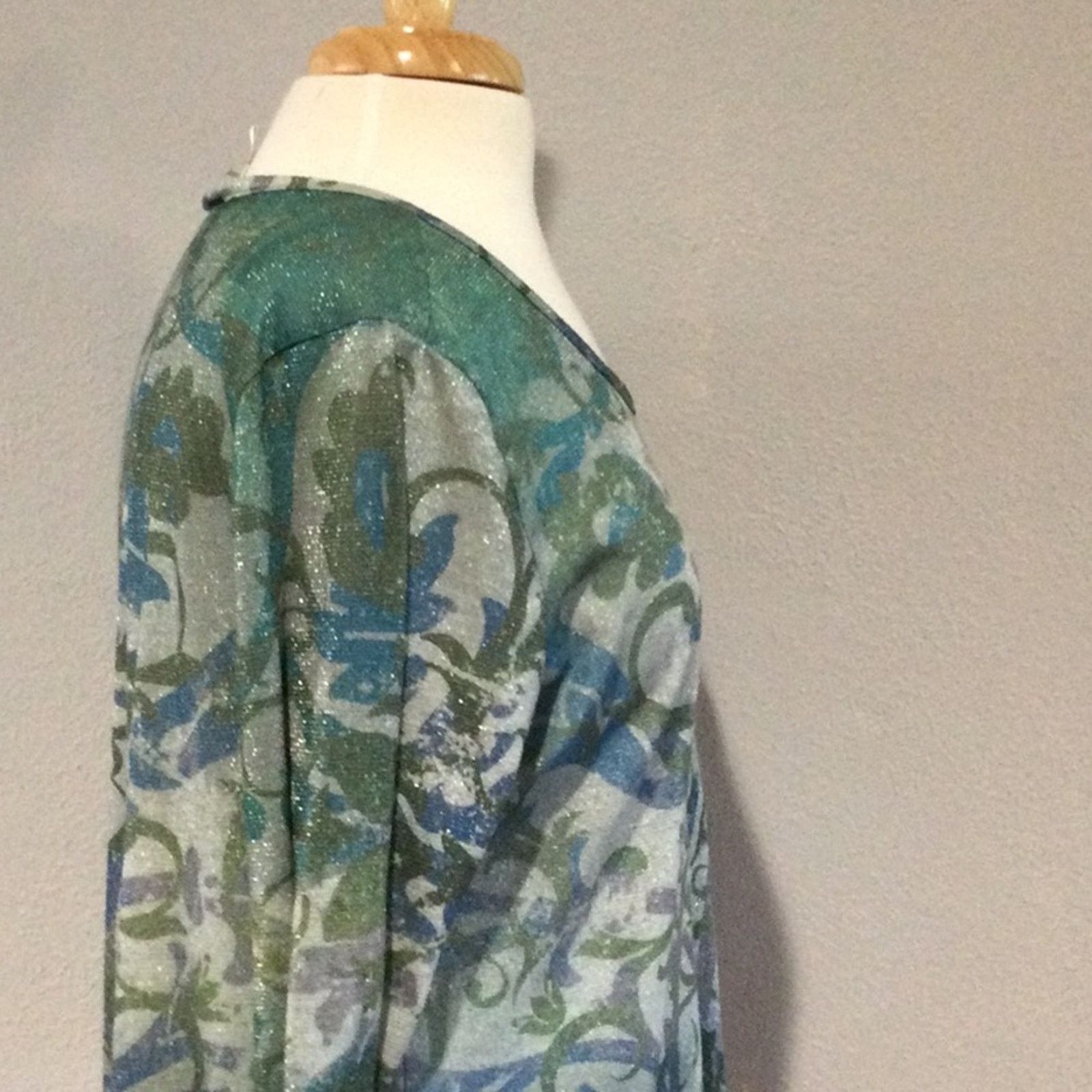 Other Christopher & Banks Semi Sheer Pullover Blouse Sz XL Size XL / US 12-14 / IT 48-50 - 6 Thumbnail