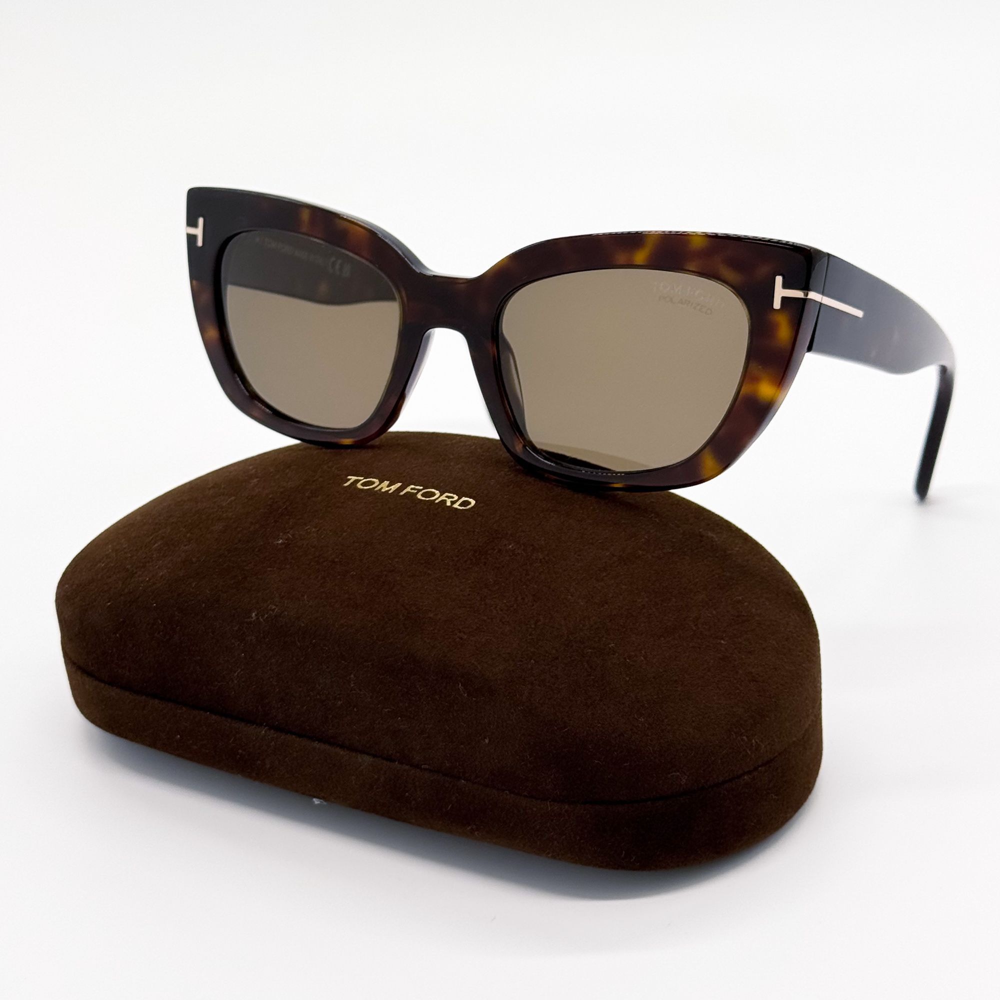 Tom Ford NEW TOM FORD SUNGLASSES ATHENA TF1190 52H POLARIZED HAVANA Size ONE SIZE - 1 Thumbnail