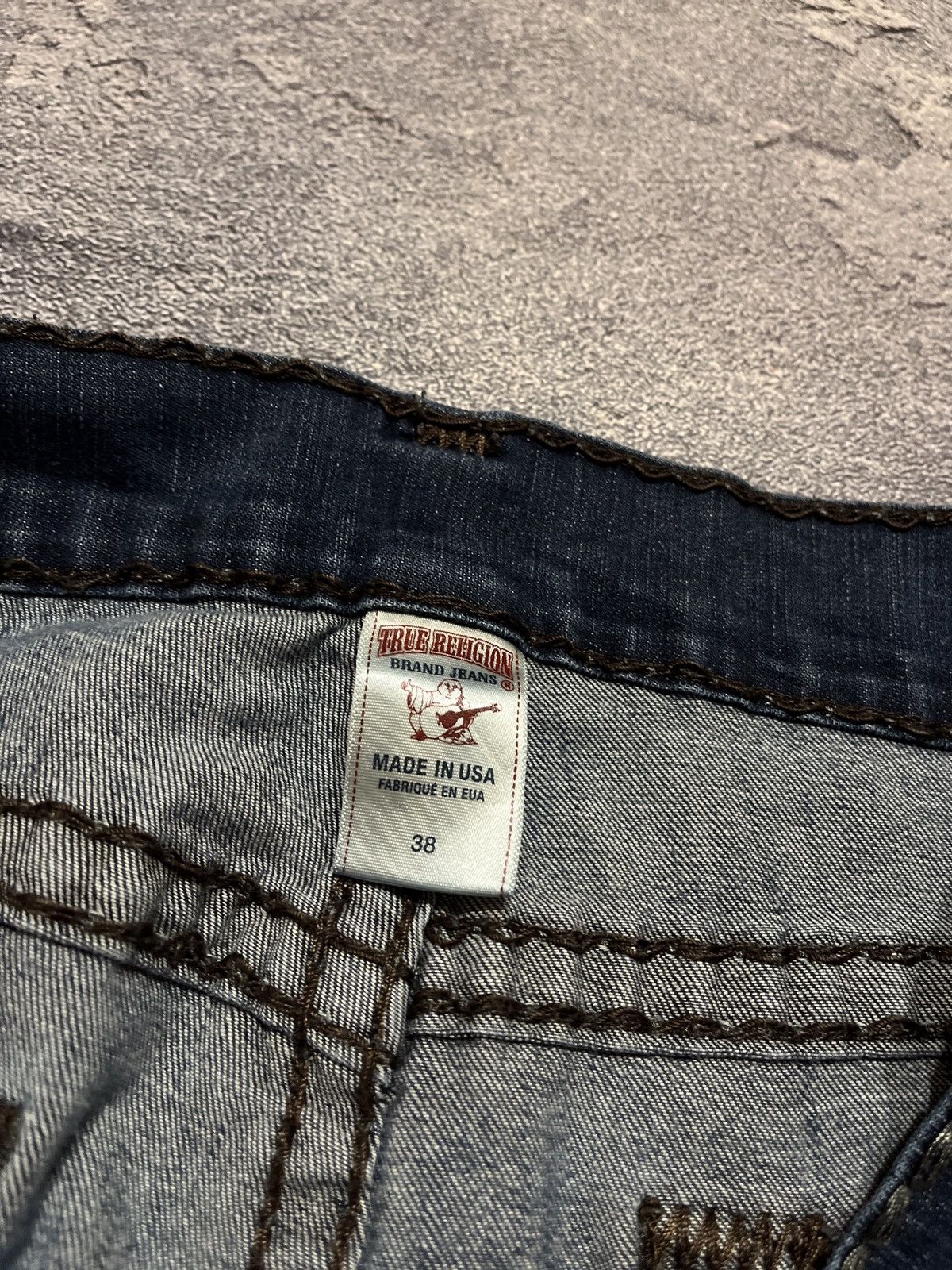 True Religion × Vintage Vintage True Religion Faded American Denim Baggy Hype Jeans Size US 38 / EU 54 - 7 Thumbnail