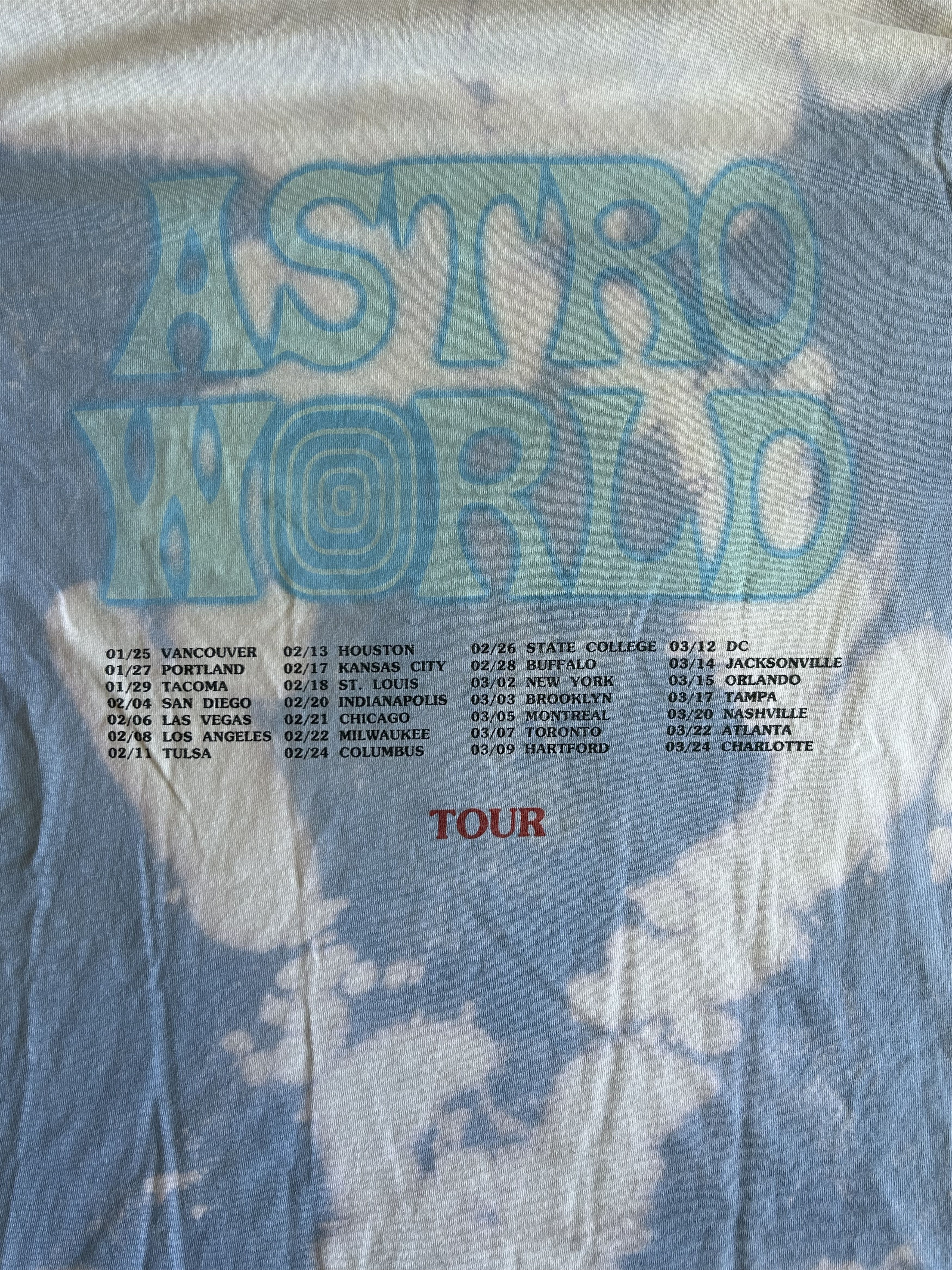 Travis Scott Travis Scott Astroworld Tour Astronaut Tie-Dye Tee Size US M / EU 48-50 / 2 - 6 Thumbnail