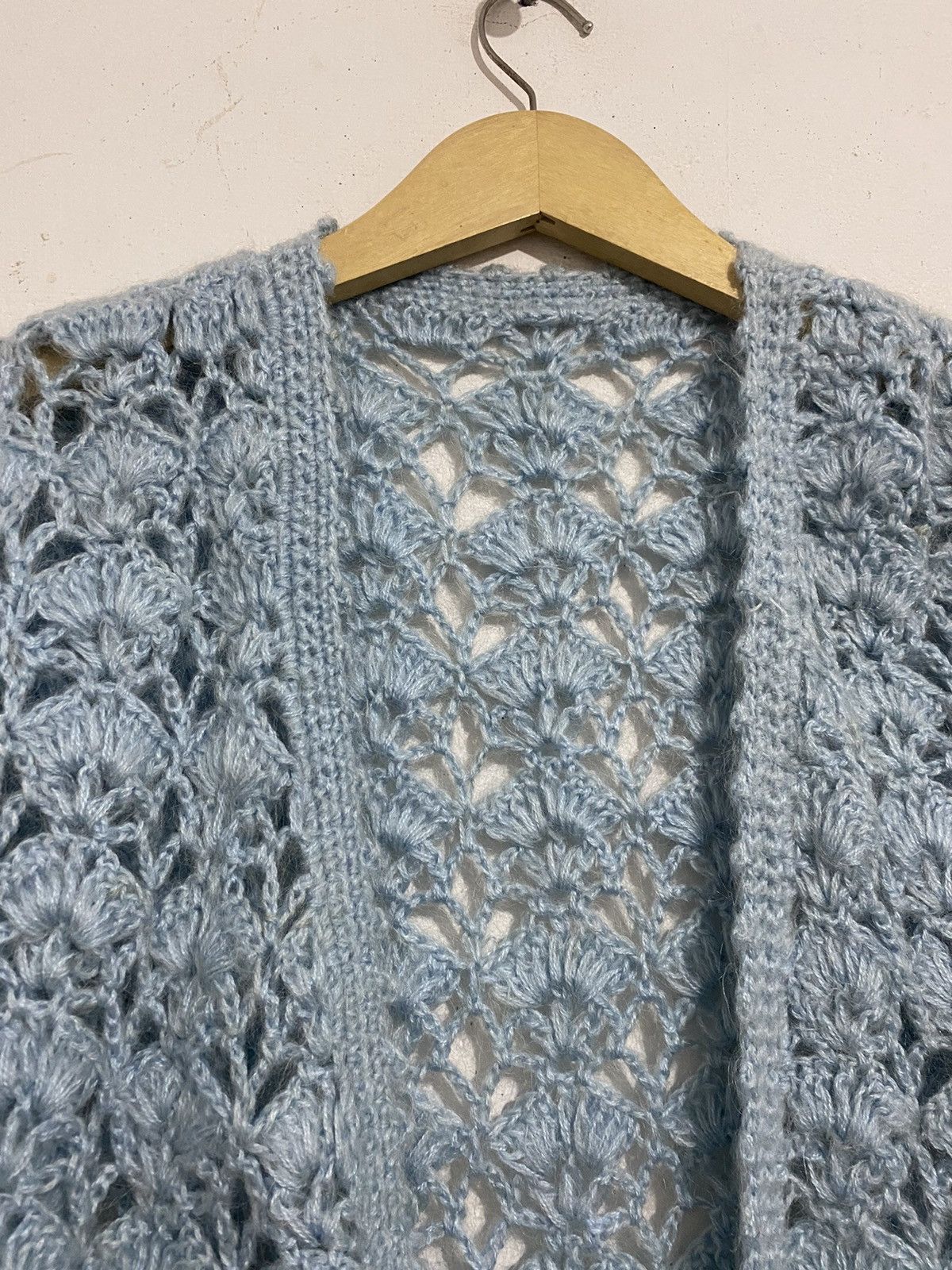 Issey Miyake × Japanese Brand Japanese fishnet mohair knitted cardigan issey styled Size US M / EU 48-50 / 2 - 3 Thumbnail